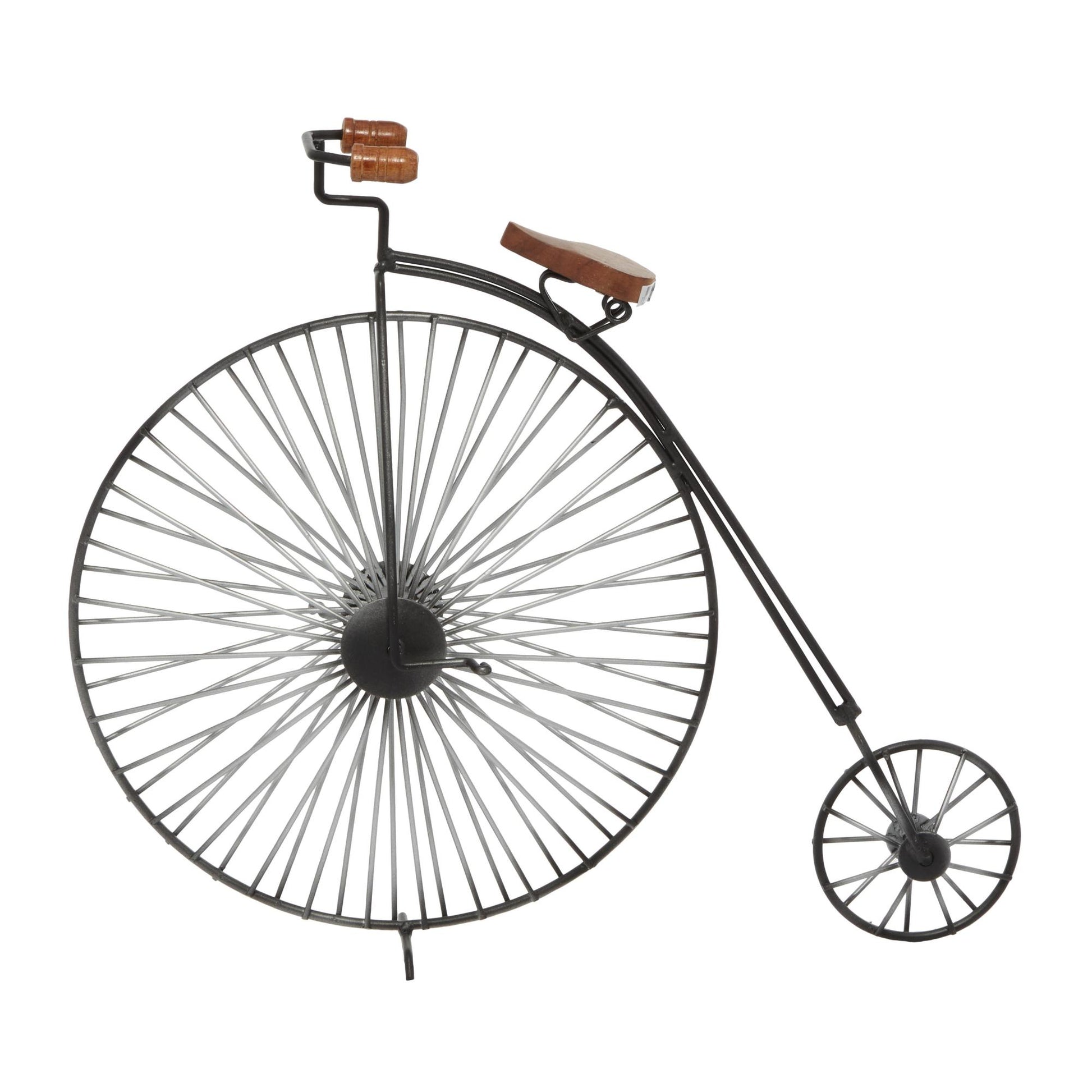 Bike Black Metal Decorative Sculpture