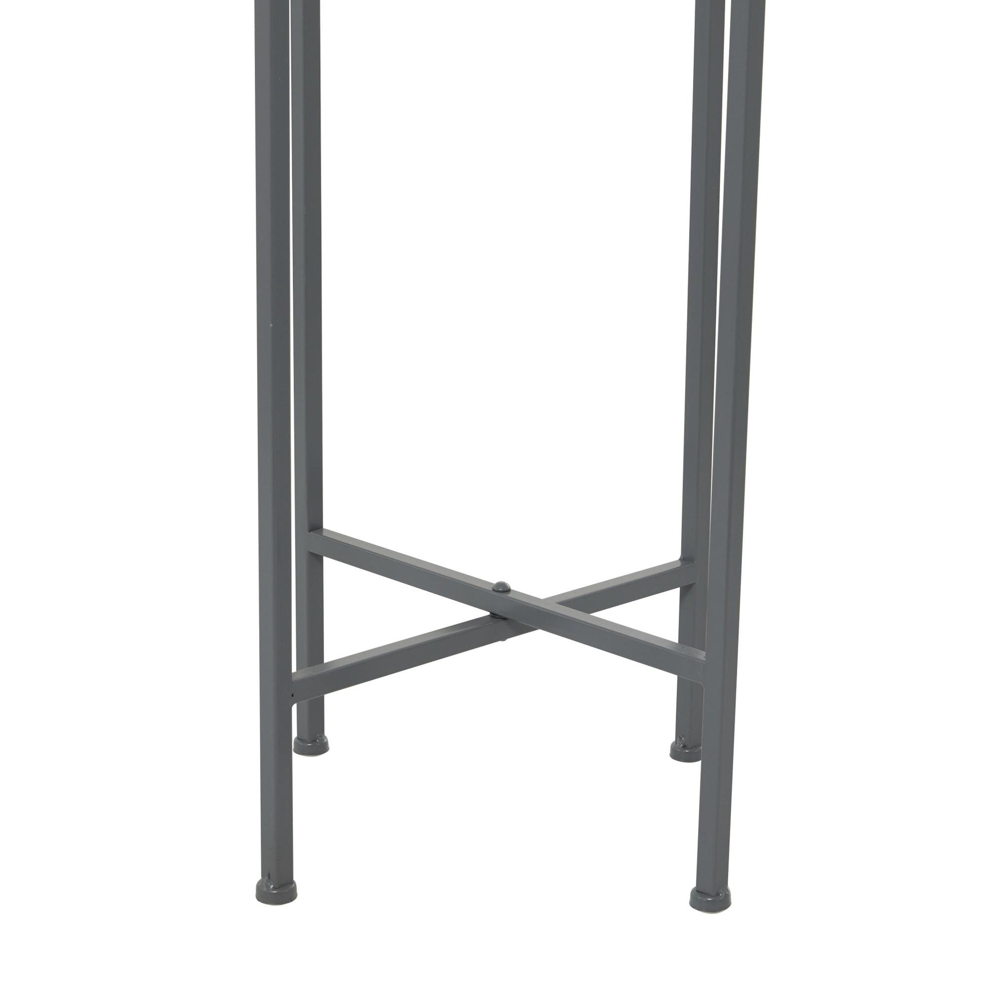 CosmoLiving by Cosmopolitan Metal Matte Dome Indoor Outdoor Planter with Removable Stand