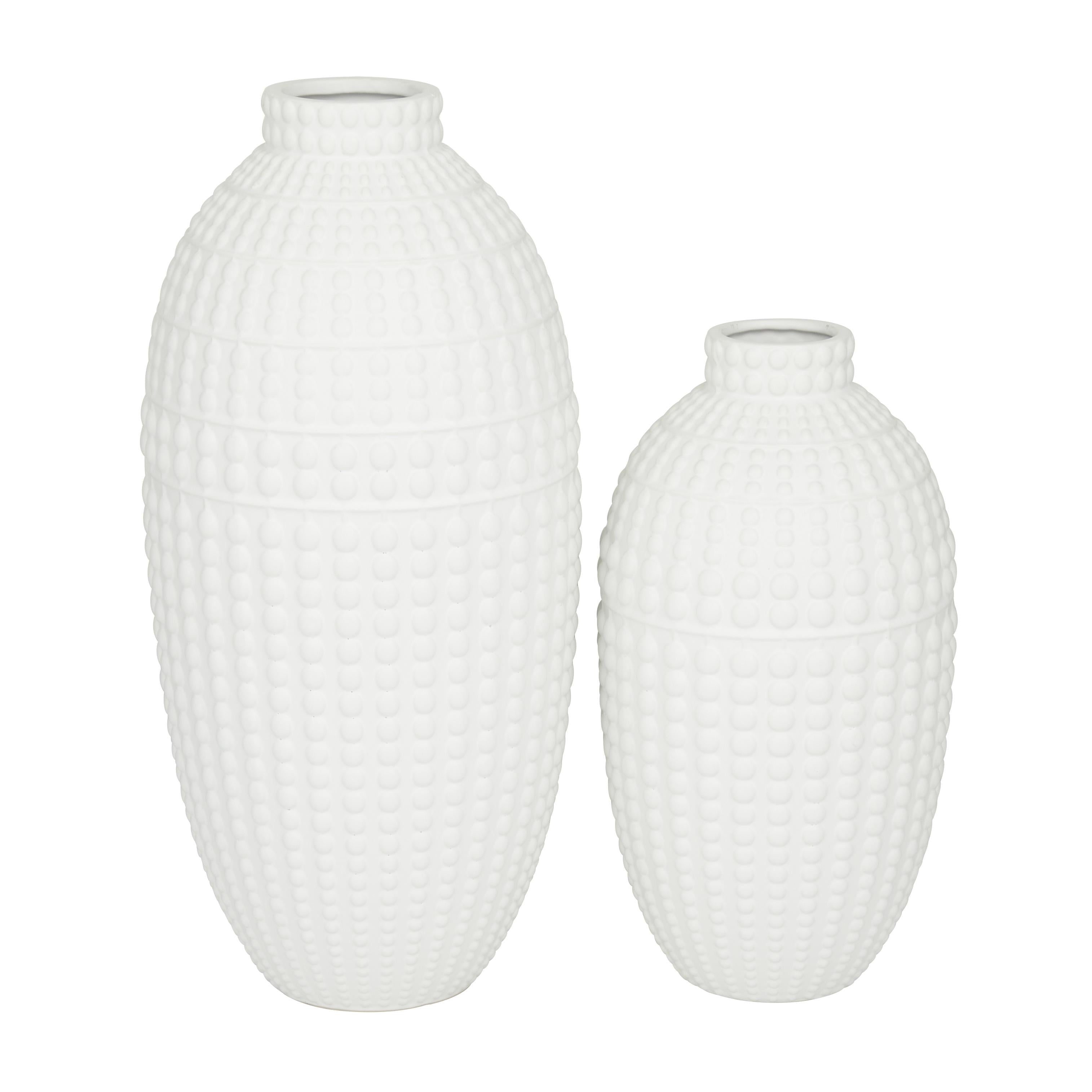 Set of 2 Ceramic Decorative Vase