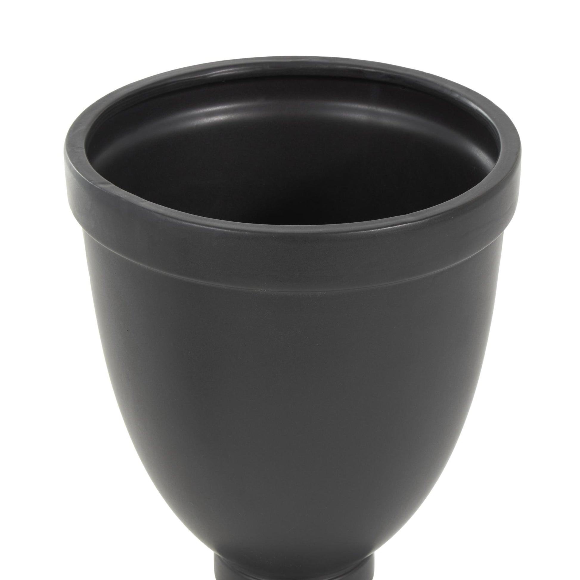 Ceramic Fluted Urn Shaped Living Room Decorative Jars with Lid