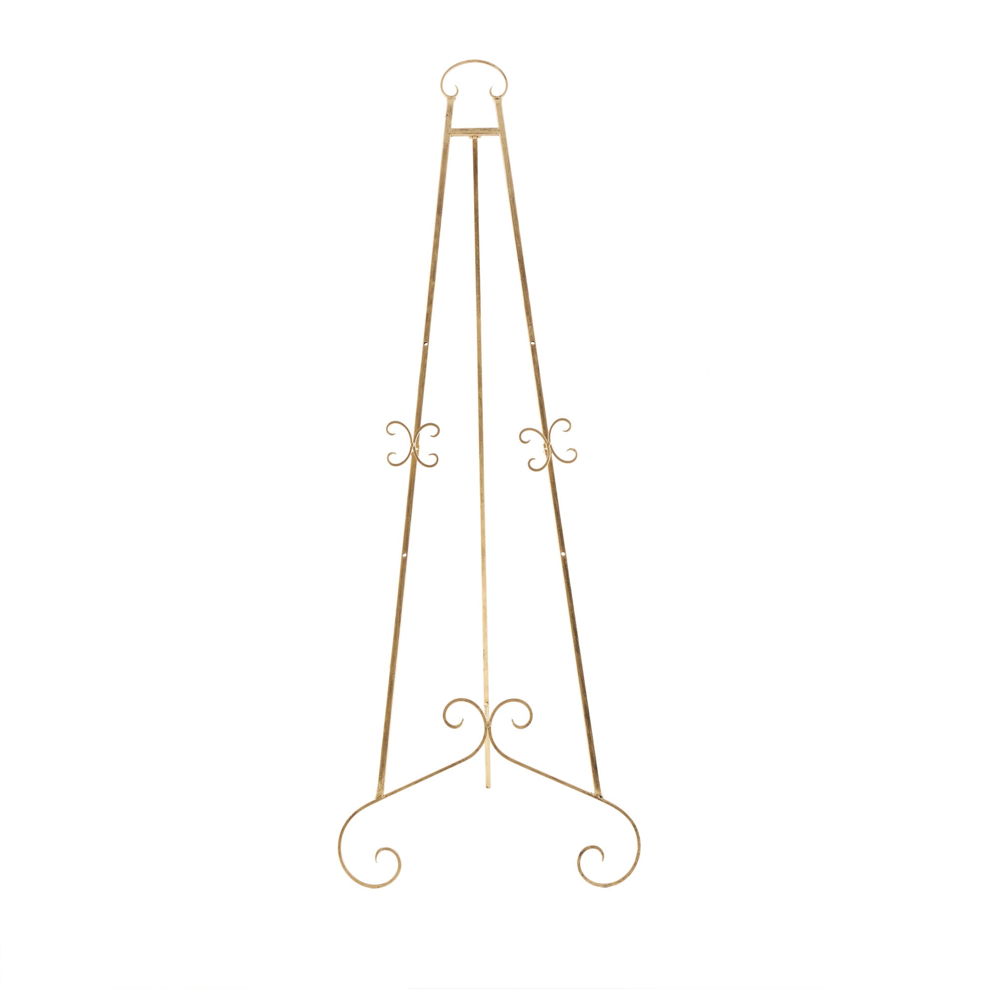 Scroll Metal Tall Adjustable Floor 3 Tier Display Easel