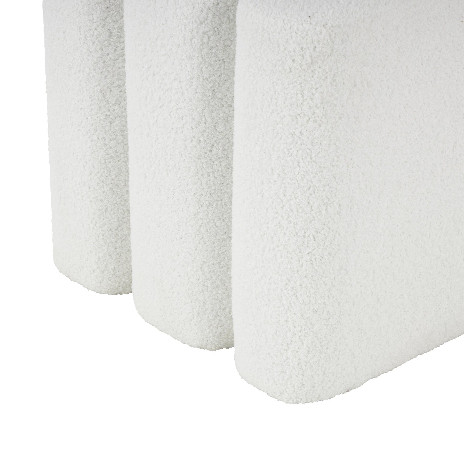 Polyester S- Shaped Room Ottoman with Connected Arches 18" x 18" x 18"