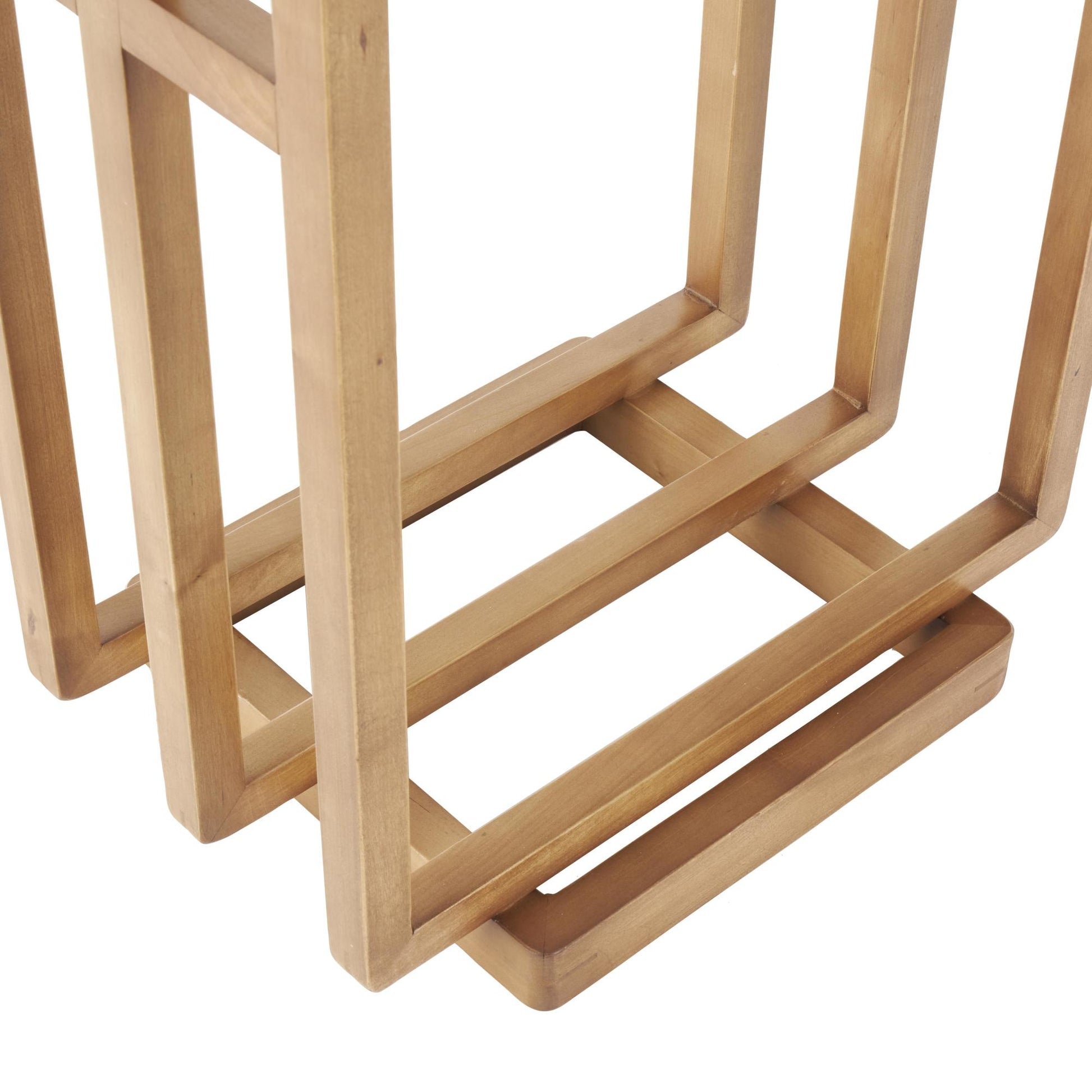 Brown Wood Sleek Modern Closet Quilt Rack