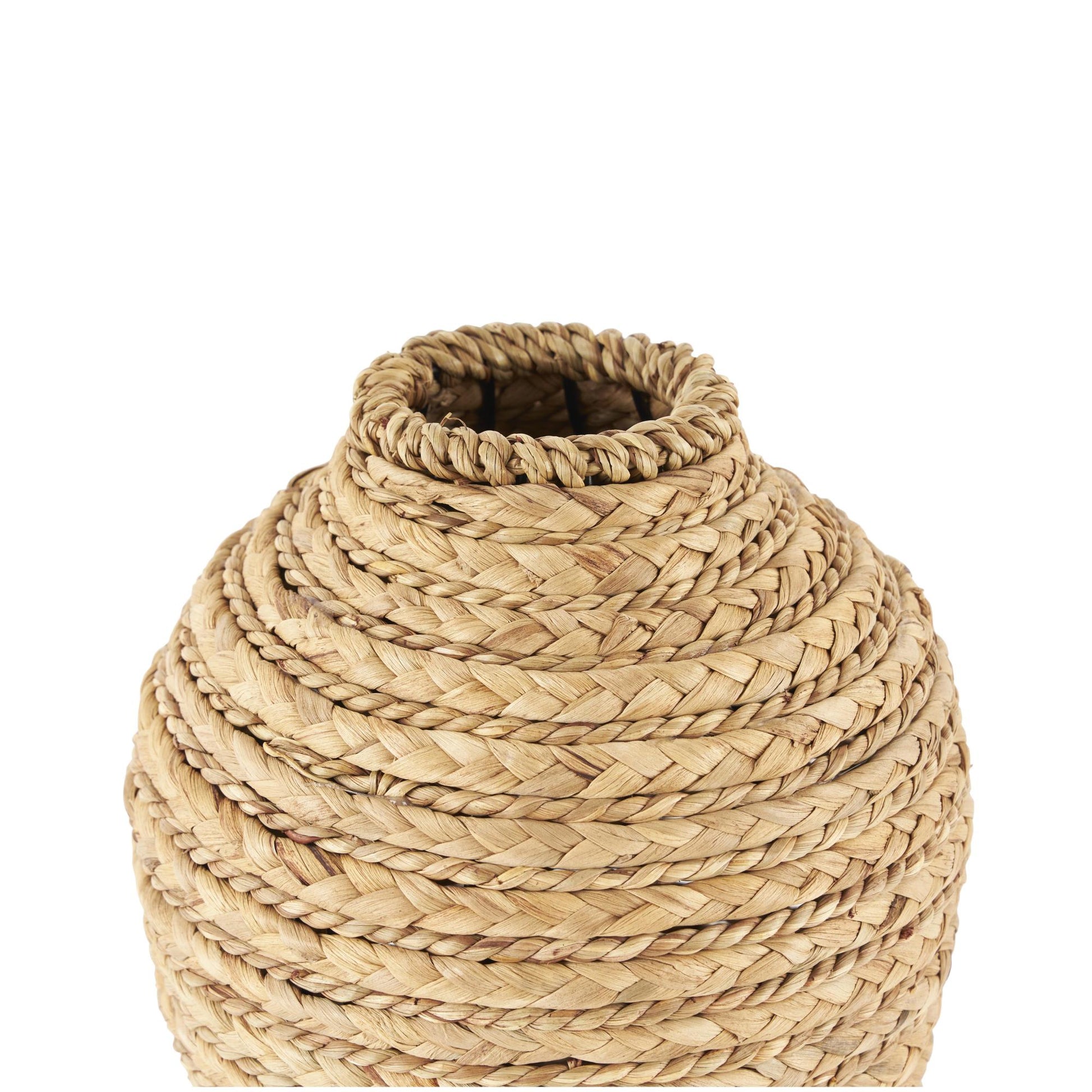 Brown Seagrass Handmade Braided Decorative Vase