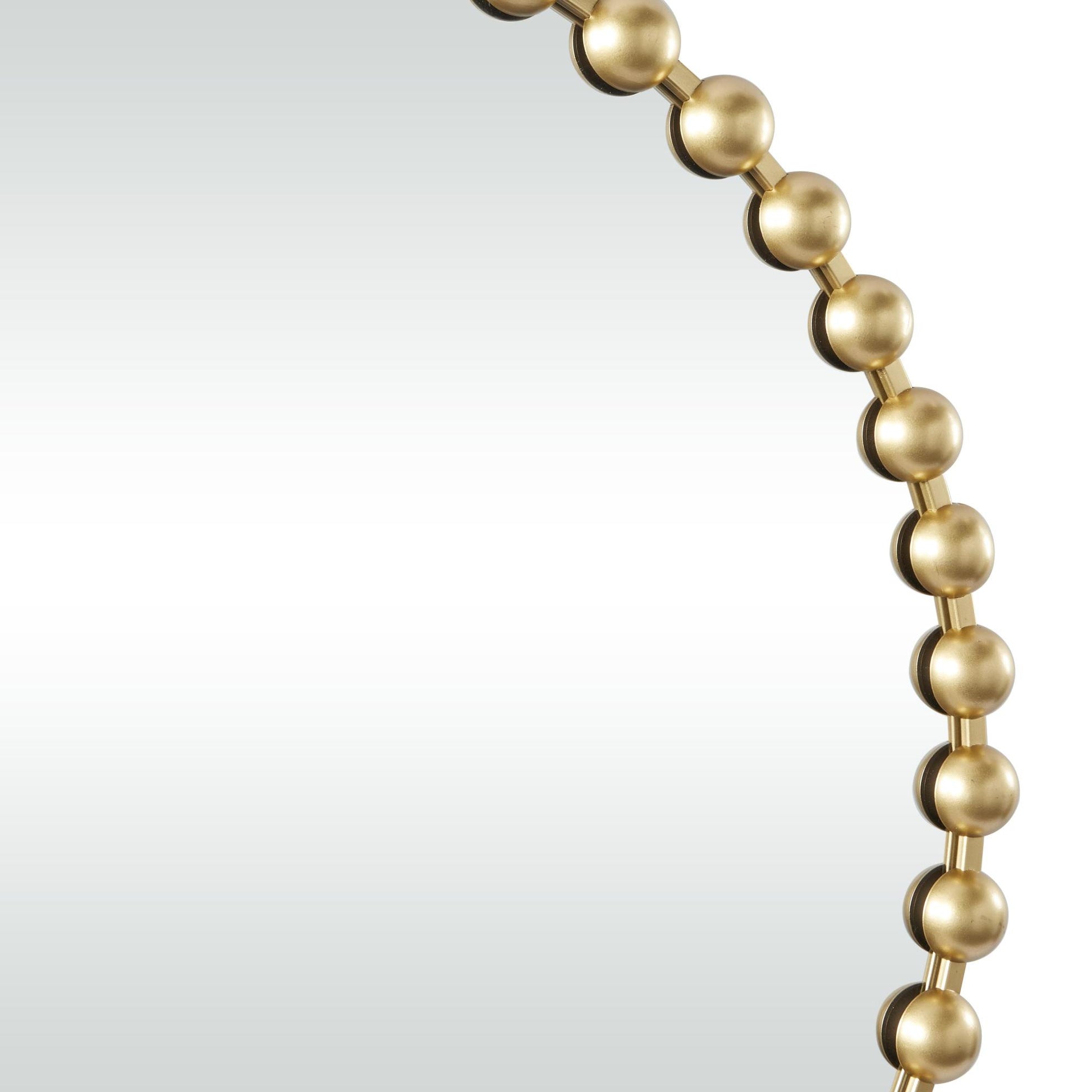 CosmoLiving by Cosmopolitan Metal Room Wall Mirror with Beaded Detailing