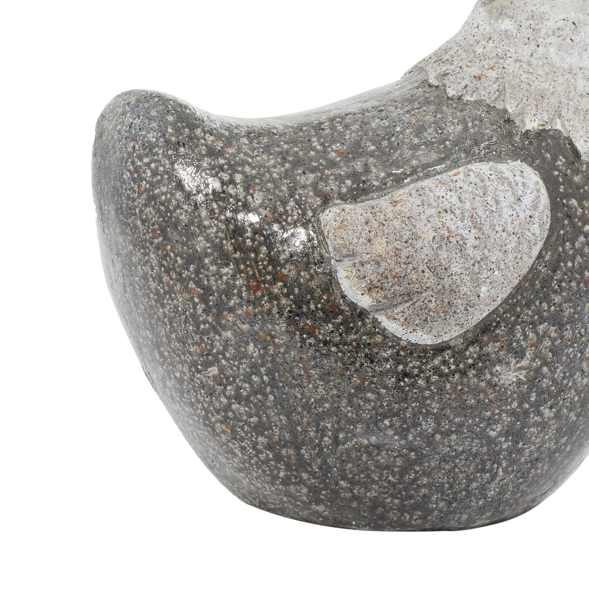 Gray Polystone Indoor Outdoor Decorative Garden Sculpture