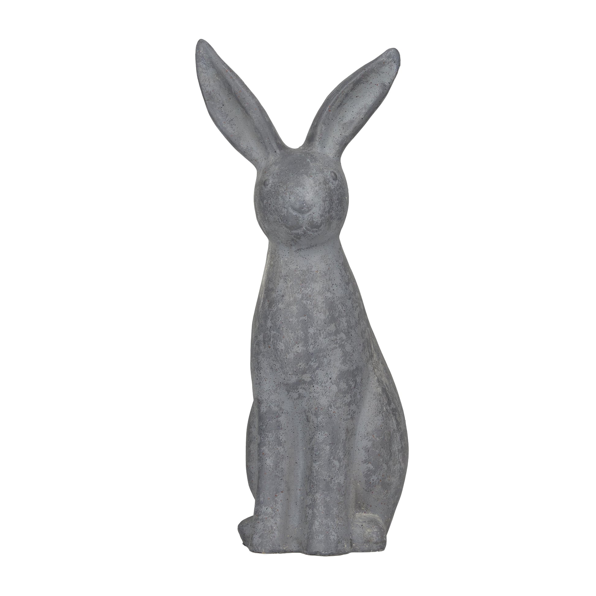 Rabbit Gray Polystone Indoor Outdoor Decorative Garden Sculpture