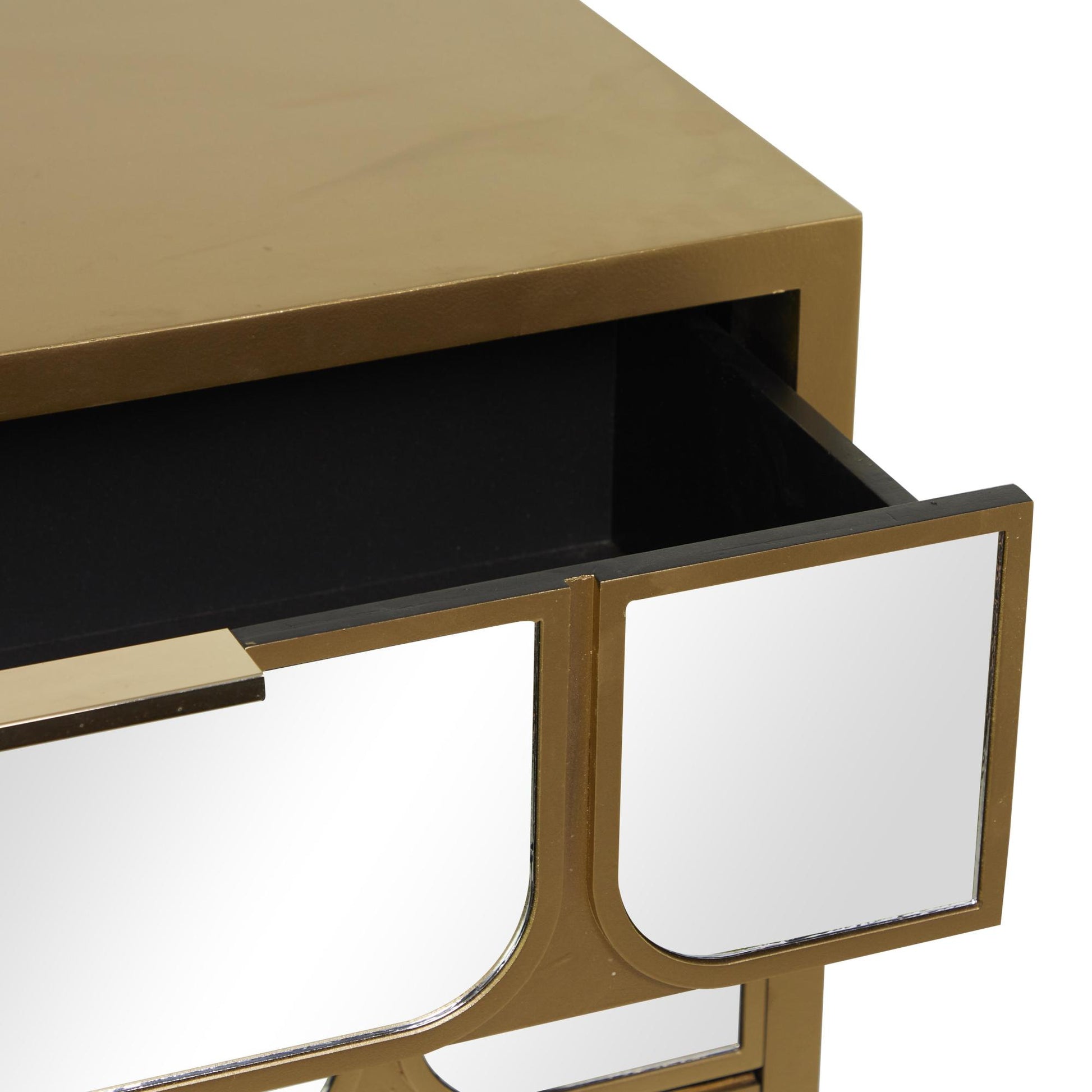 Wooden 3 Drawer Room Cabinet with Mirrored Front
