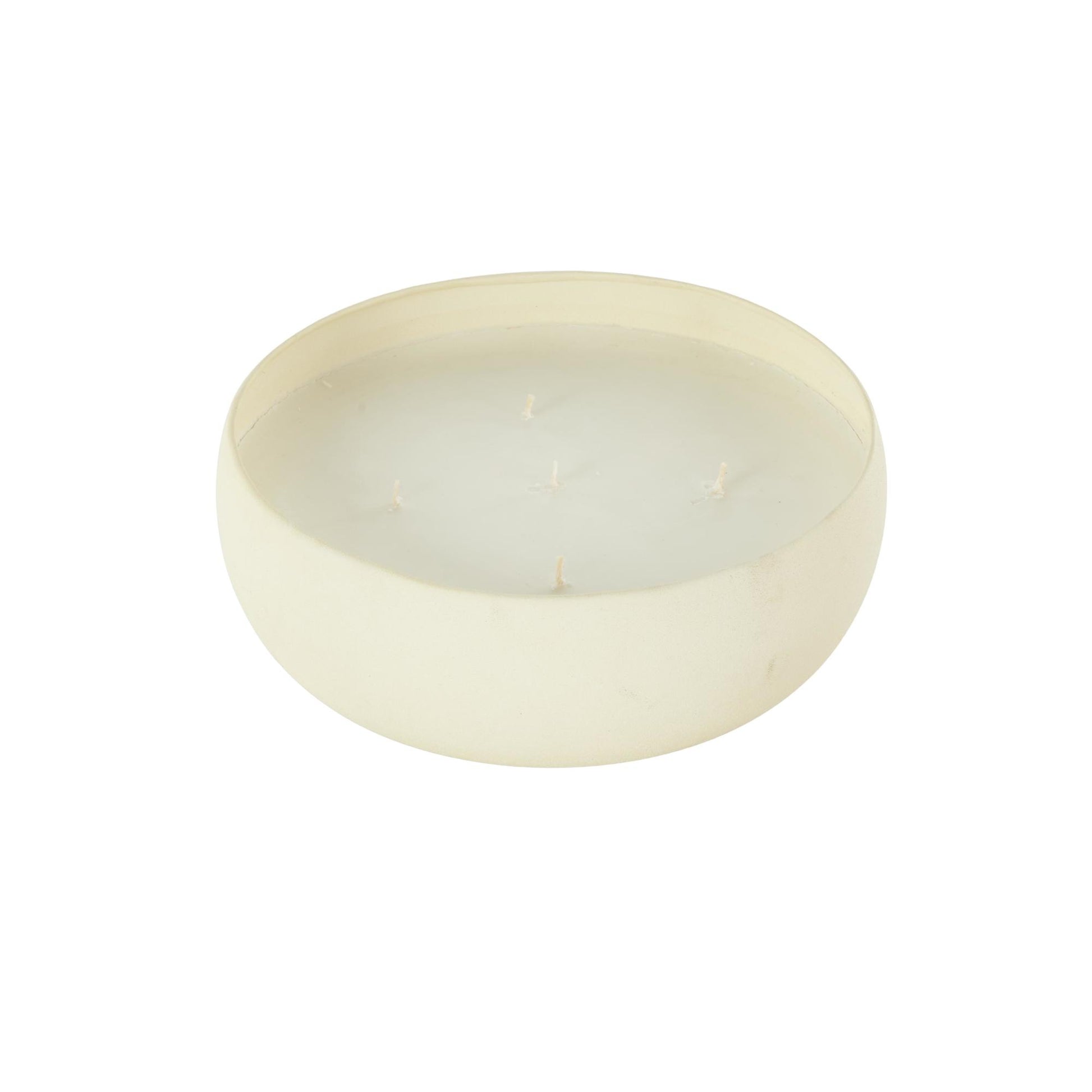 Metal Pink Blush & Poppy Scented Textured 63oz 5 Wick Decorative Candle with White Wax