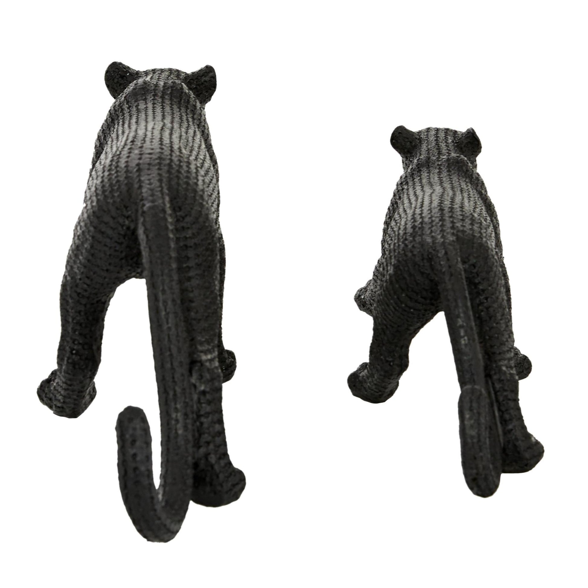 Set of 2 Leopard Polyresin Decorative Sculpture