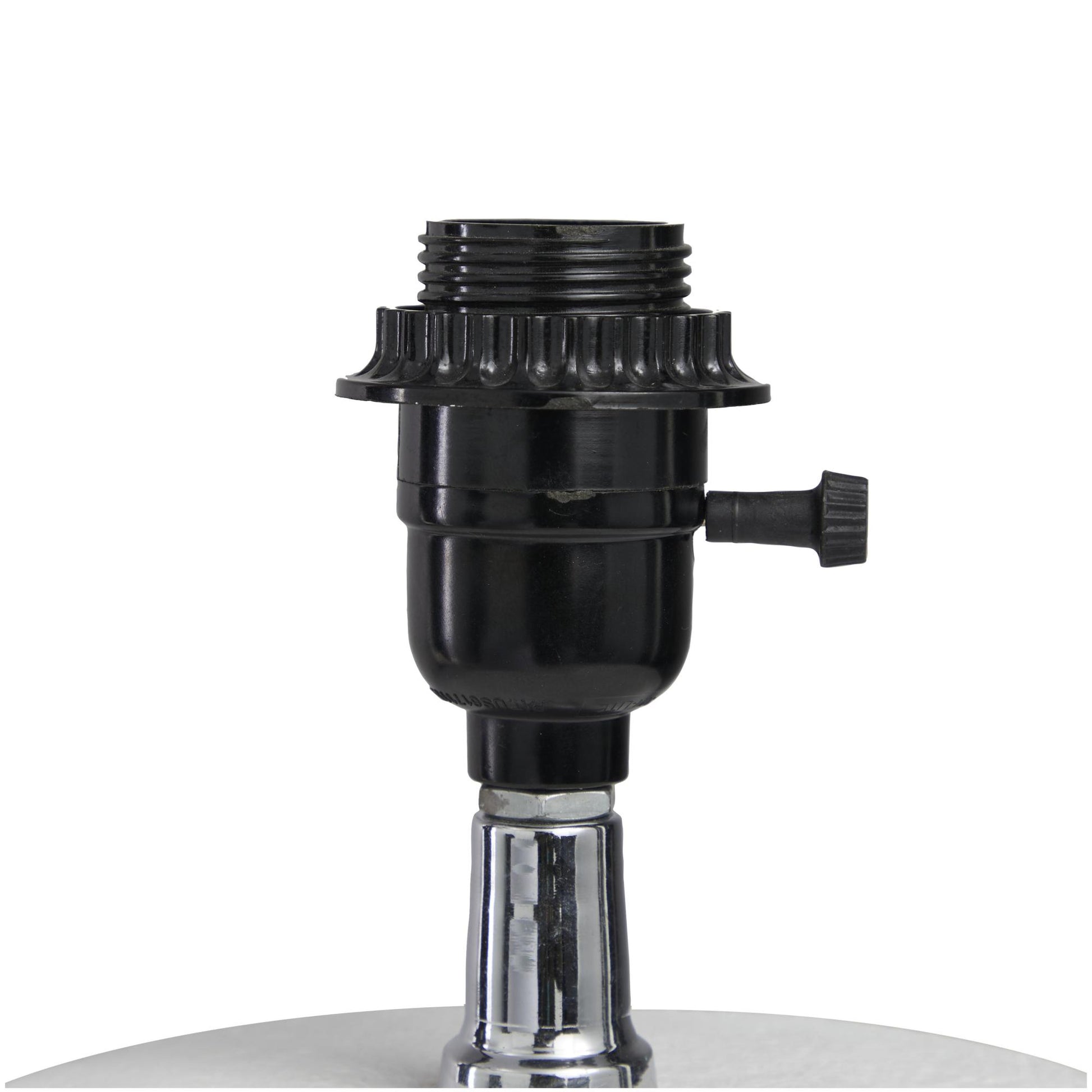 White Cement Stone Pot Inspired Room Table Lamp with Textured Exterior