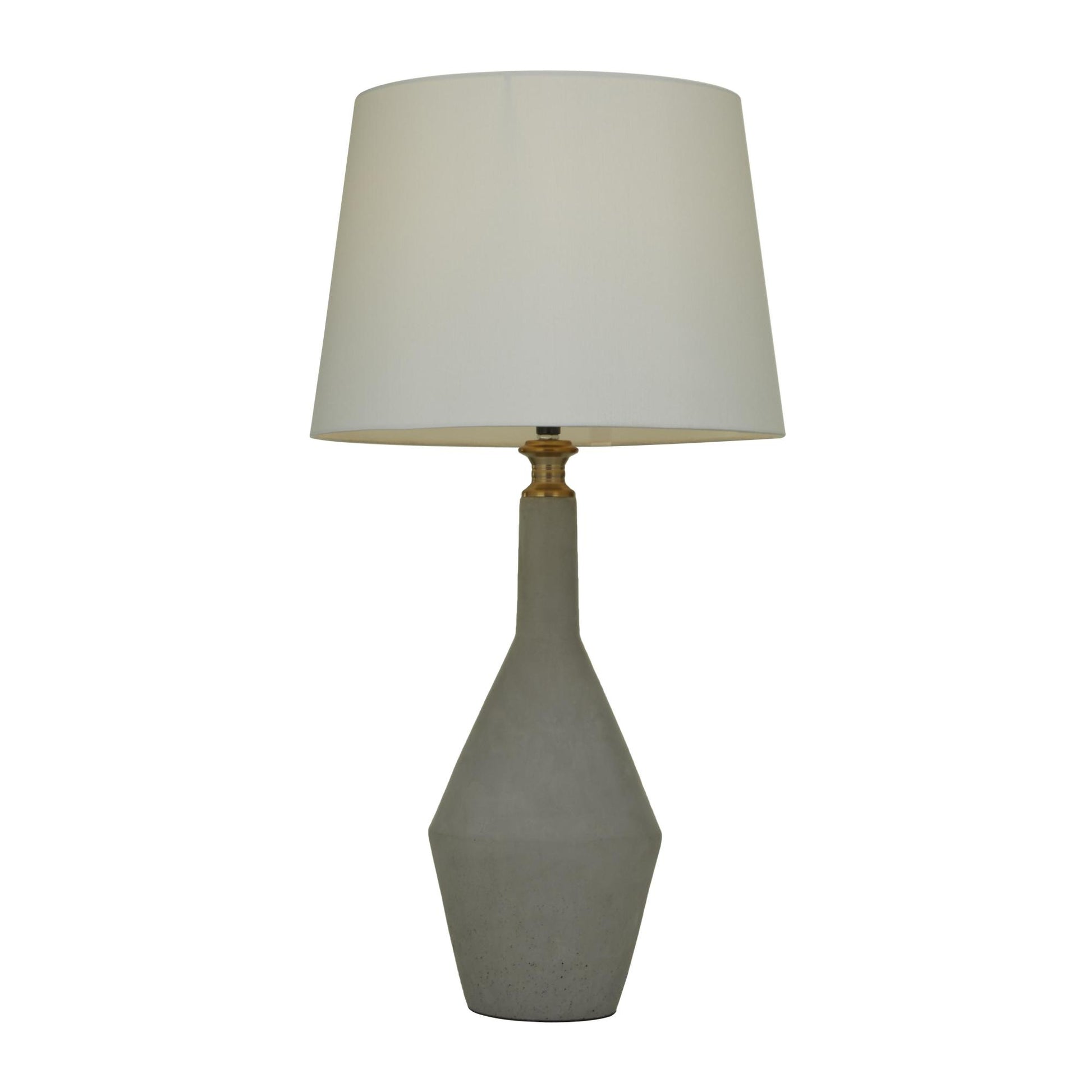Gray Cement Stone Room Table Lamp