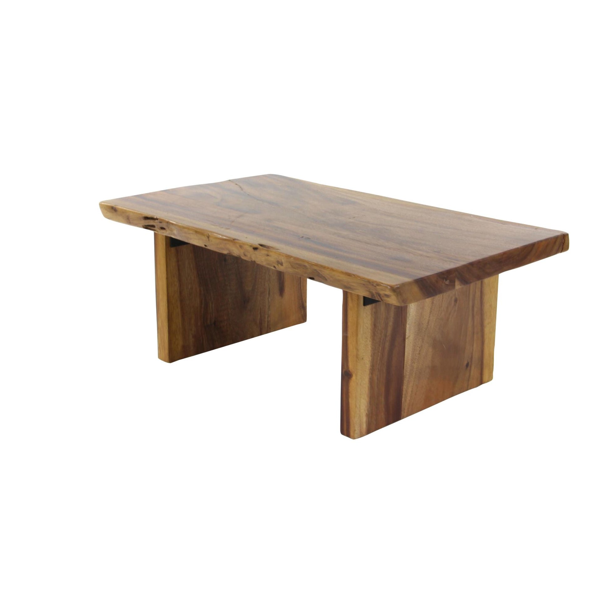 Brown Suar Wood Handmade Rectangle Living Room Coffee Table