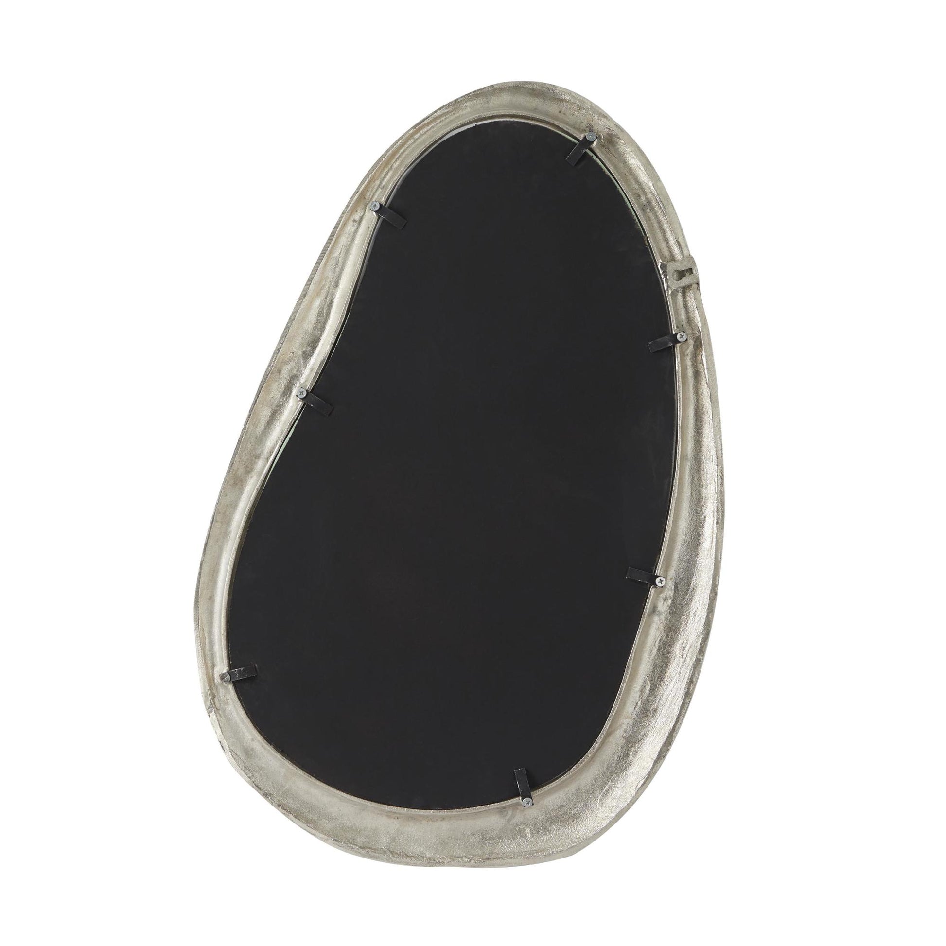 Abstract Aluminum Metal Room Wall Mirror 23" x 1" x 35"