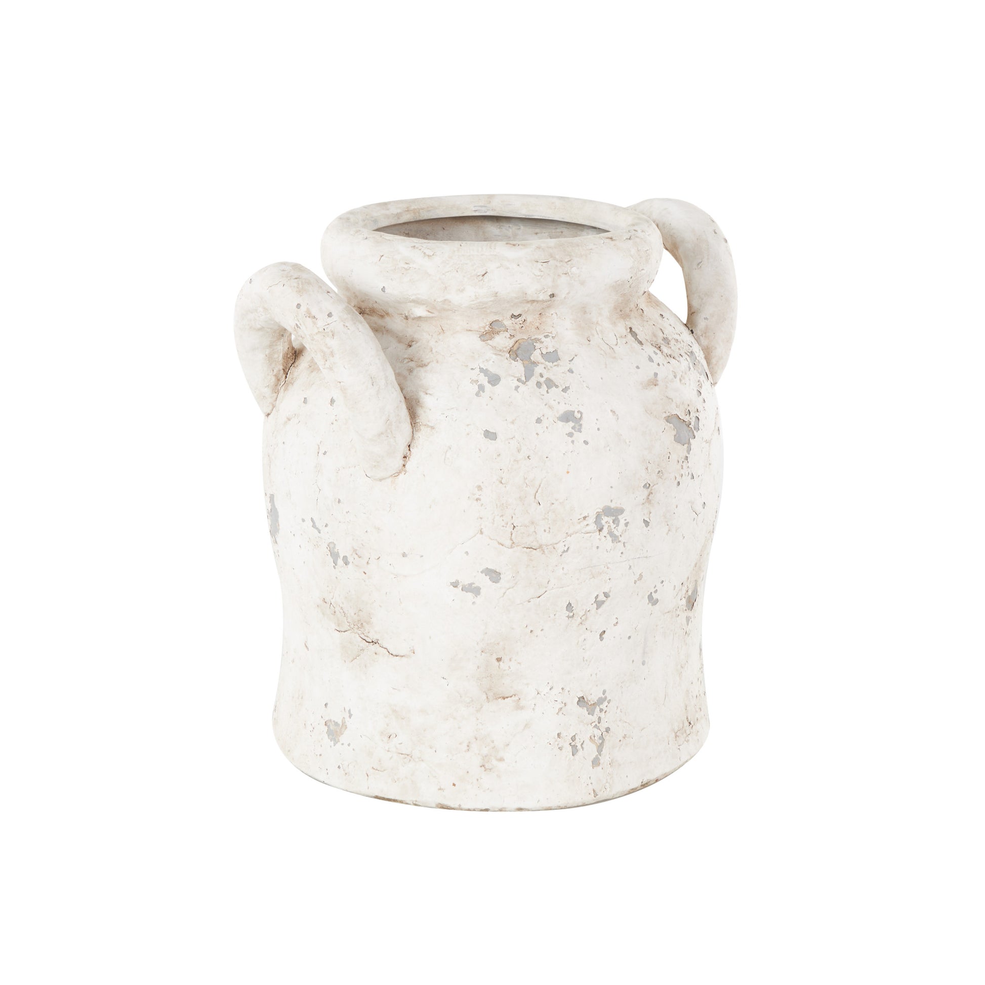 Ceramic Antique Style Distressed Decorative Vase with Handles