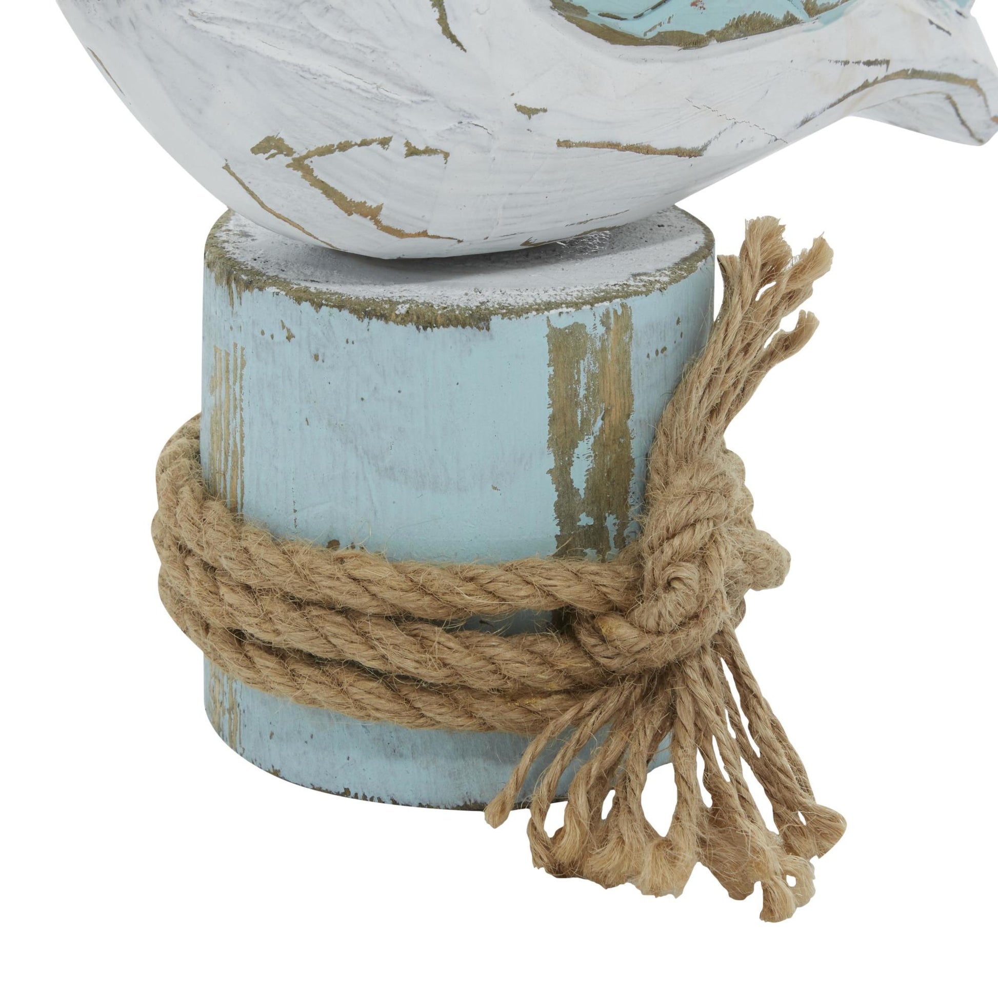 Pelican Multi Colored Wood Decorative Sculpture