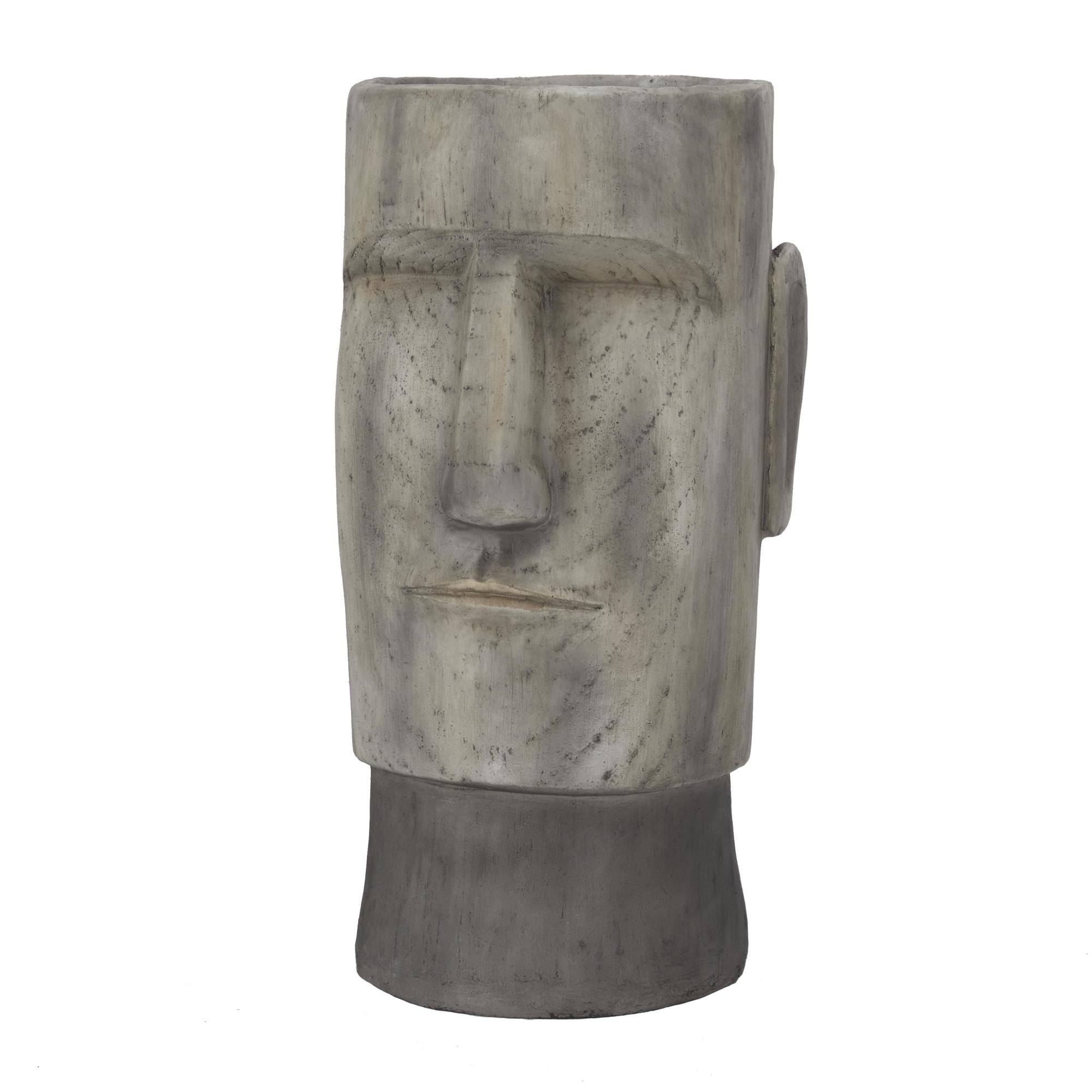 Face Magnesium Oxide Easter Island Indoor Outdoor Planter