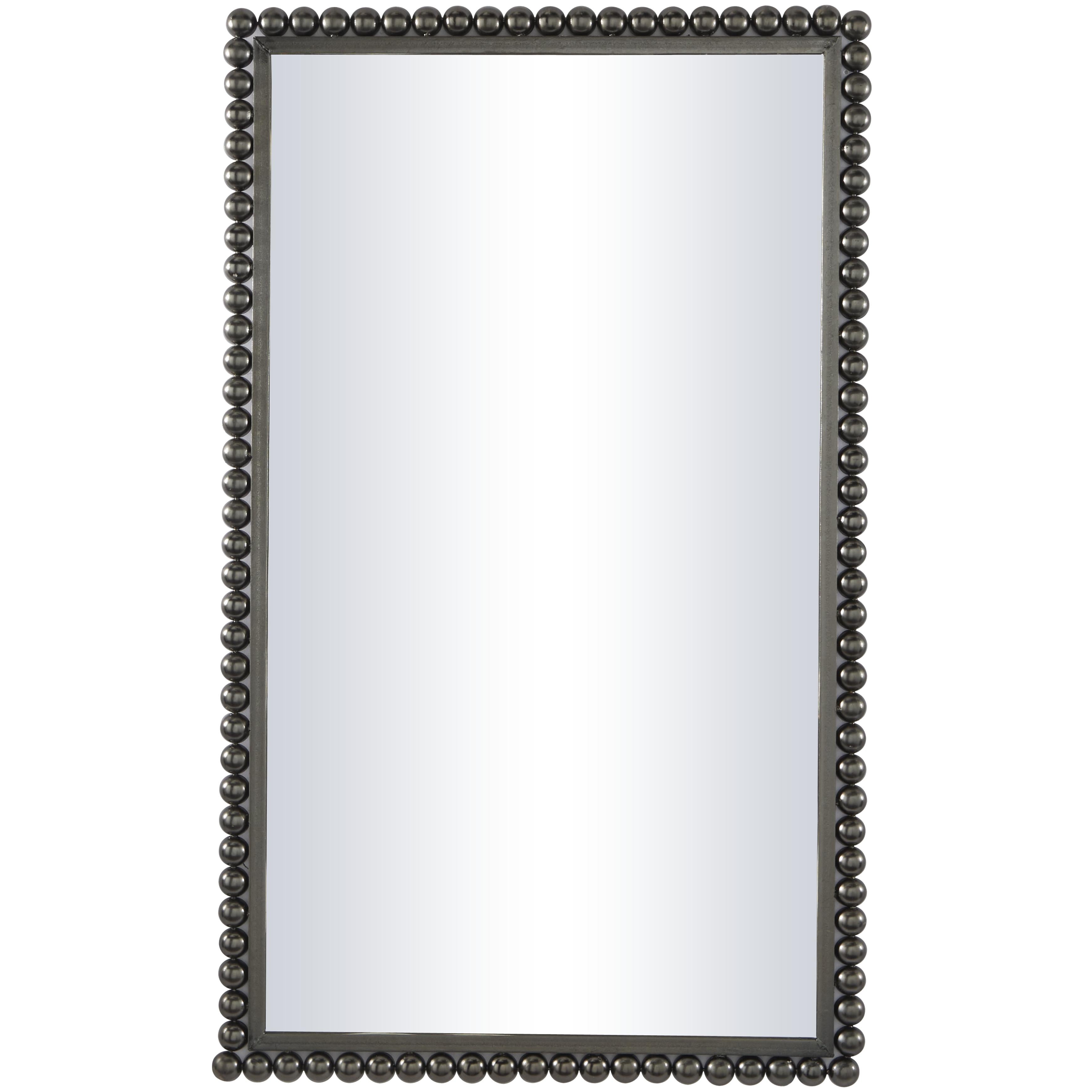 CosmoLiving by Cosmopolitan Metal Room Wall Mirror with Beaded Detailing