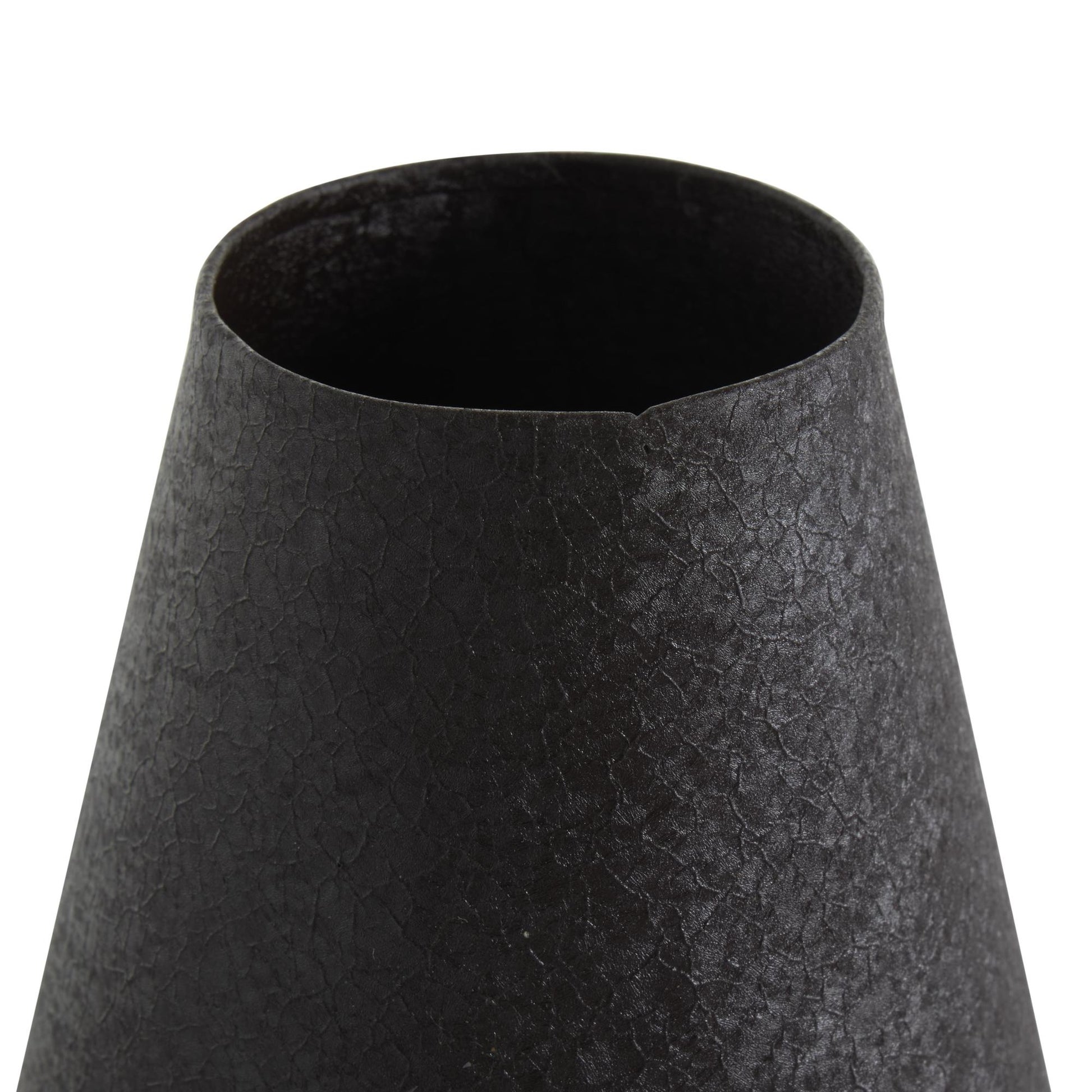 Set of 2 Metal Minimalistic Distressed Textured Decorative Vase Set of 2 18", 14"H