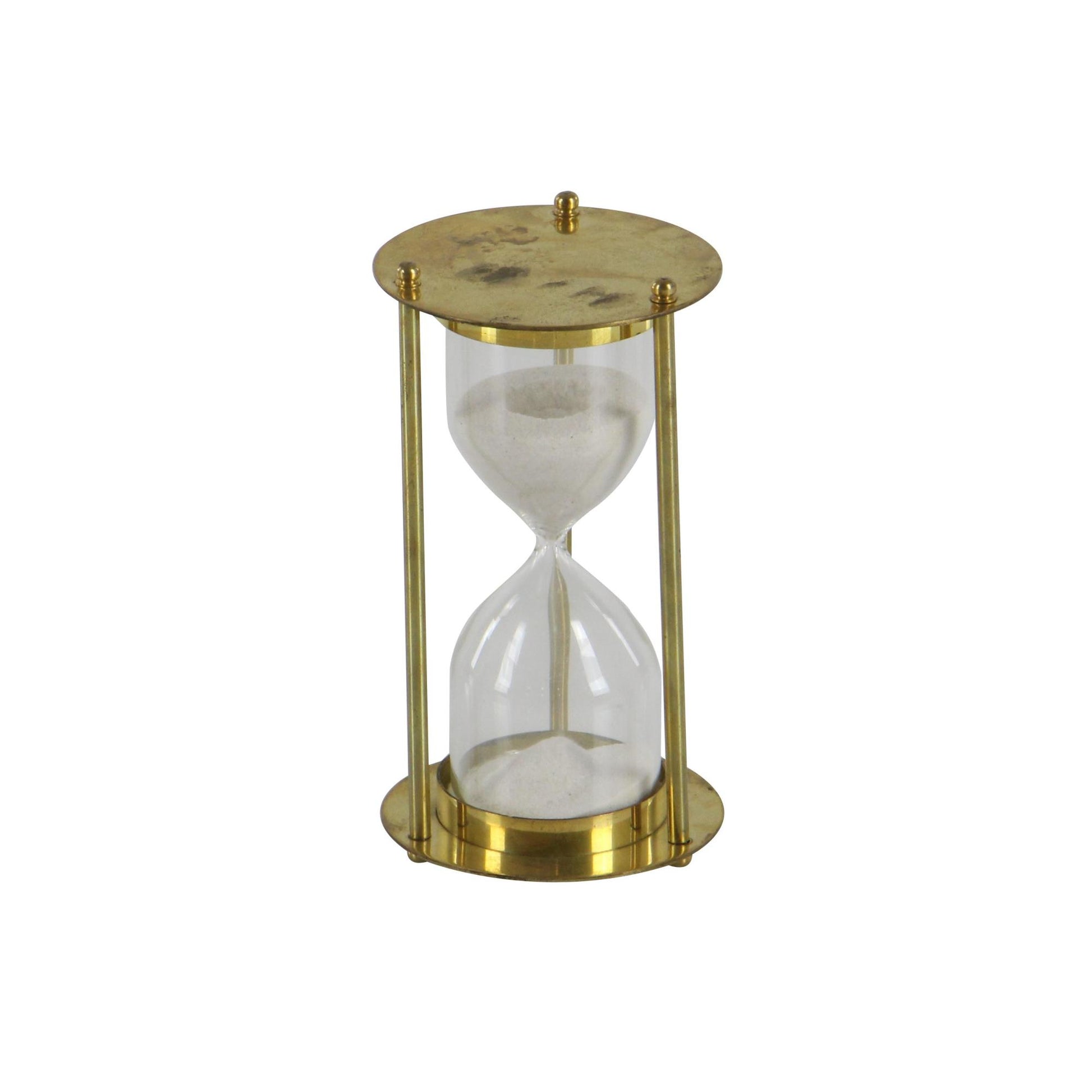 Gold Brass Metal Hourglass Sand Hourglass Timer