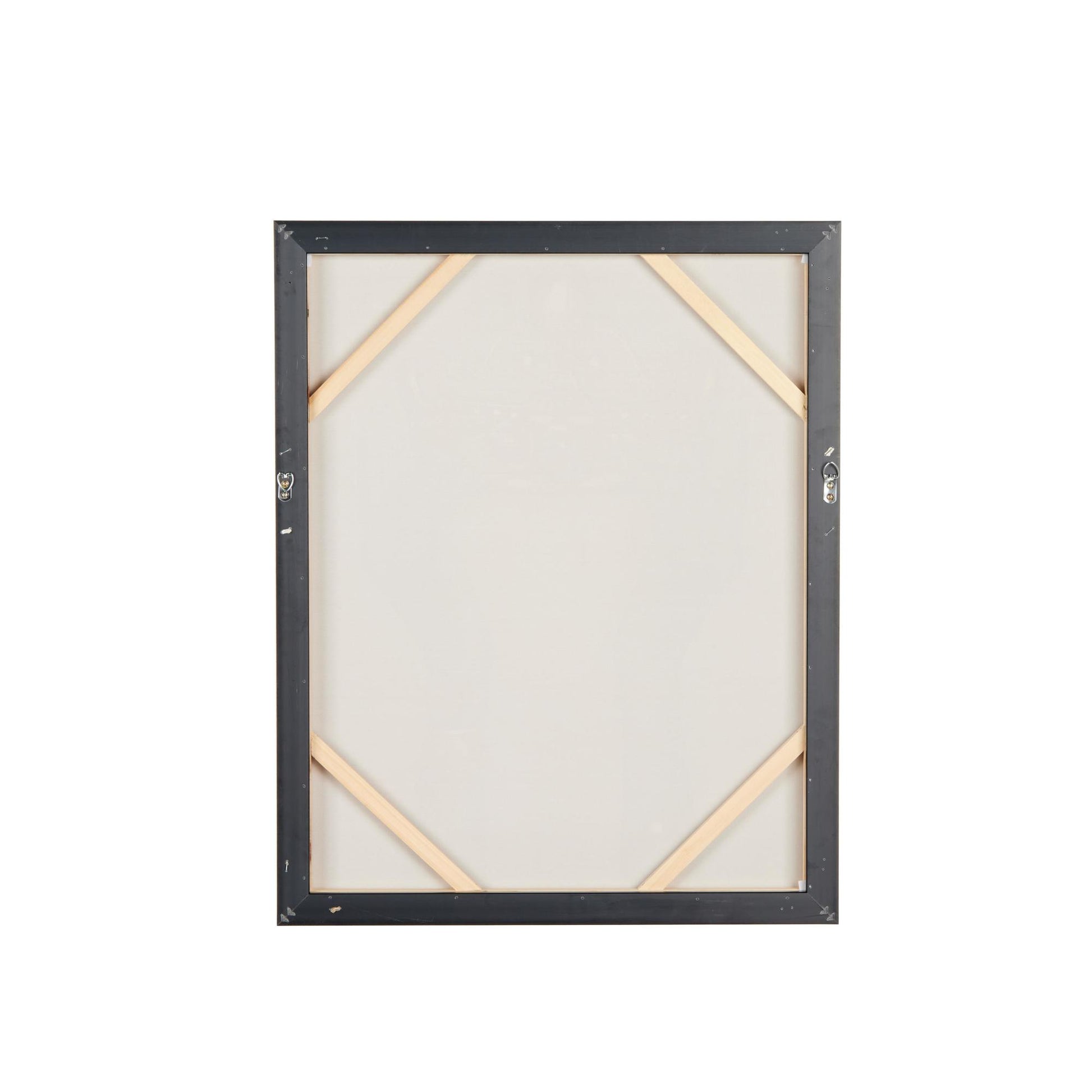 Crown Gold Canvas Living Room Framed Wall Art with Shaded Hands and Metallic Foil Accents