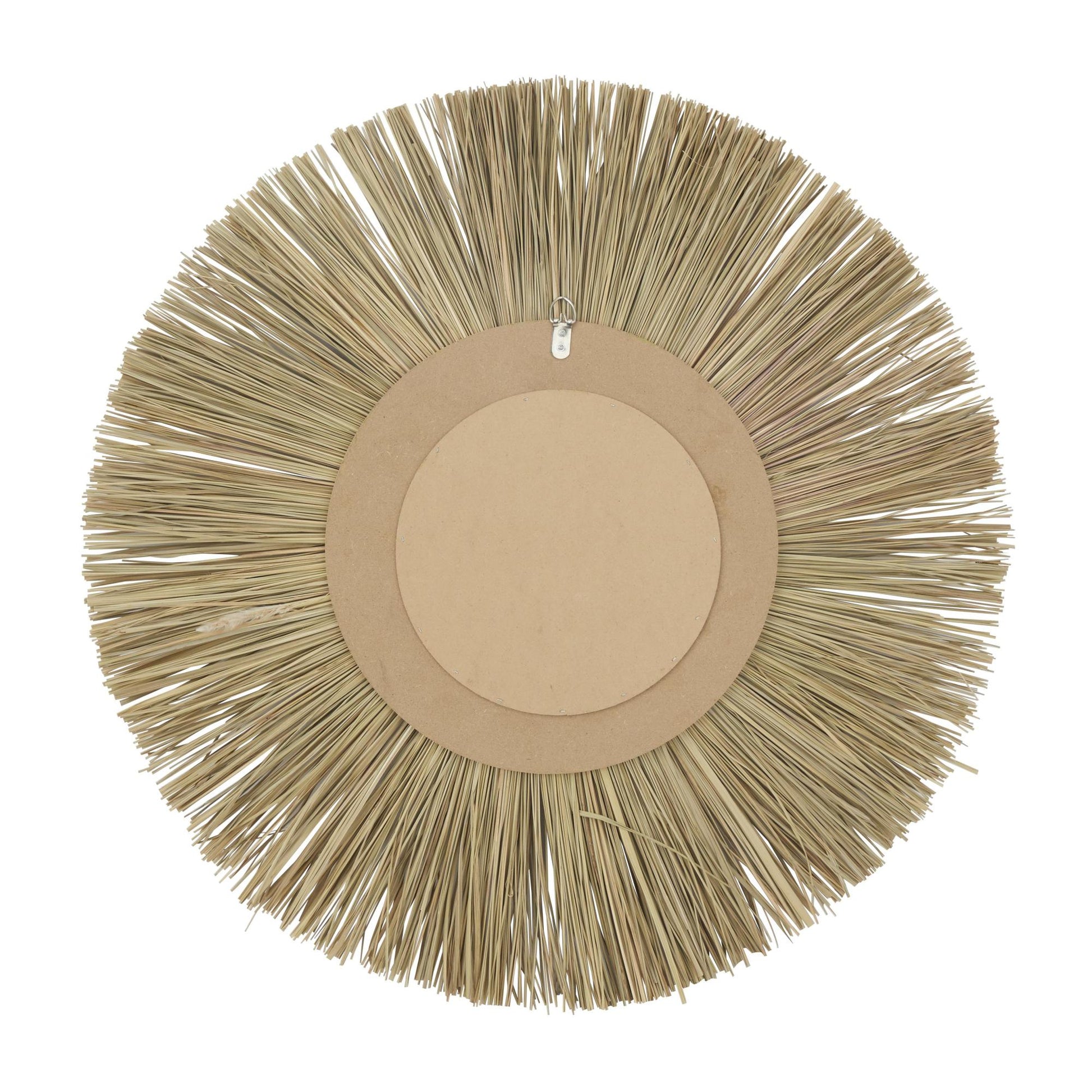 Starburst Brown Wood Room Wall Mirror