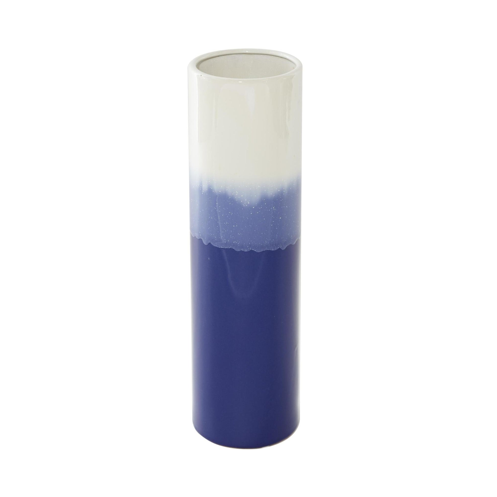 Blue Ceramic Ombre Decorative Vase