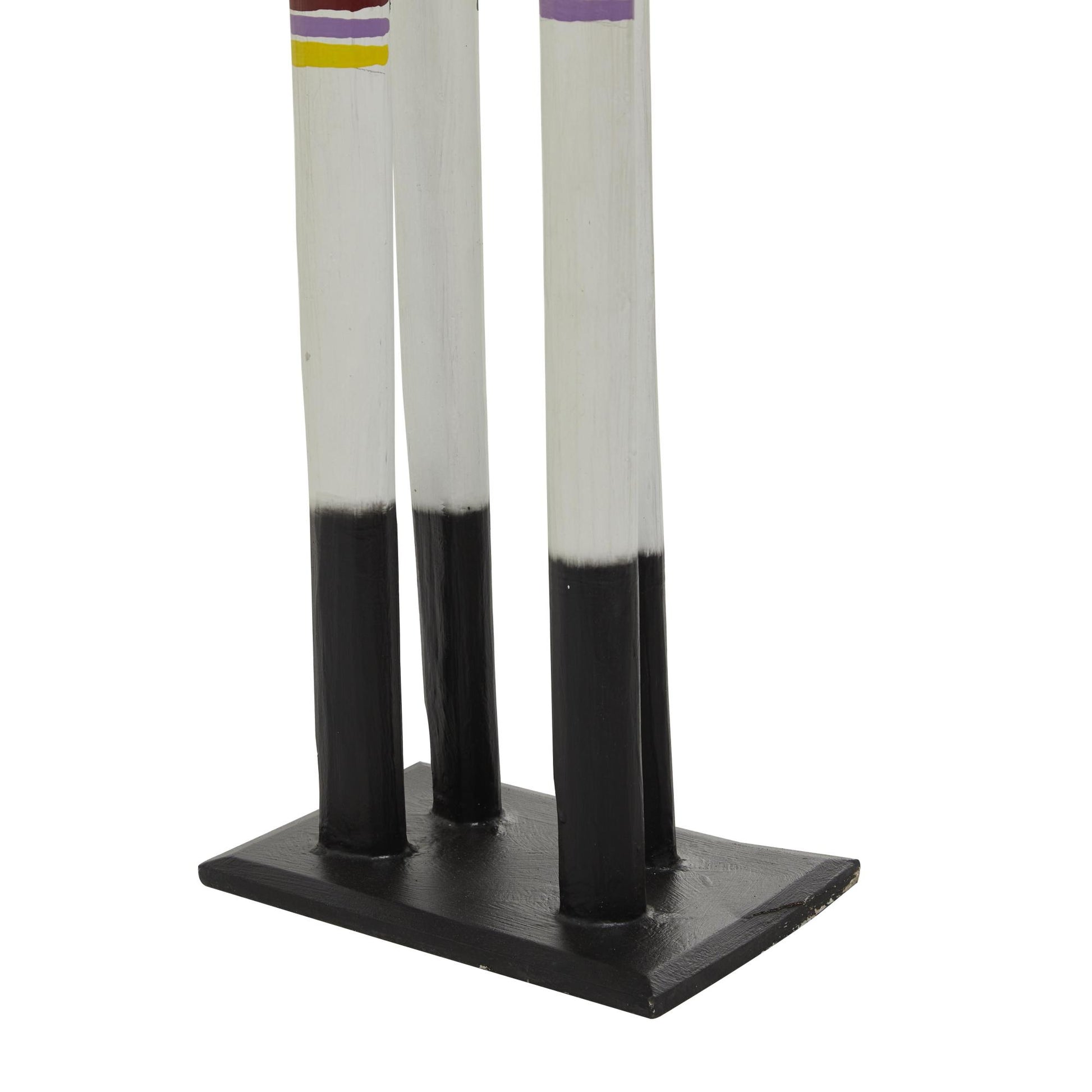 Zebra Multi Colored Wood Handmade Decorative Sculpture