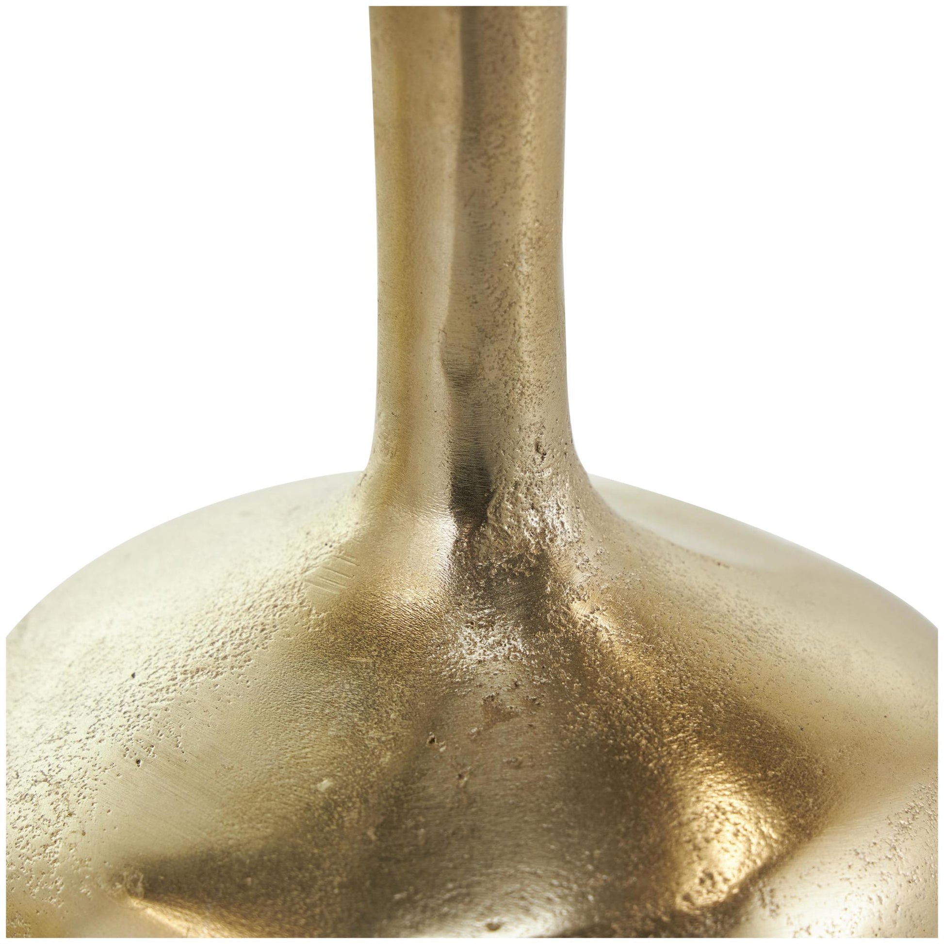 CosmoLiving by Cosmopolitan Set of 3 Aluminum Metal Decorative Vase with Varying Shapes