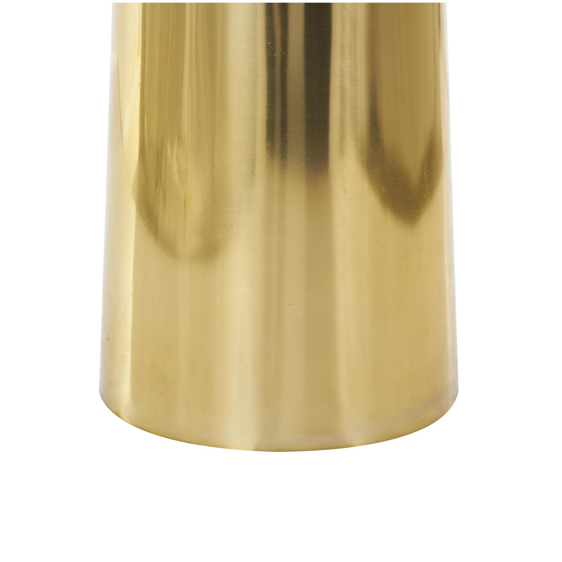 Aluminum Metal Decorative Vase 9" x 9" x 31"