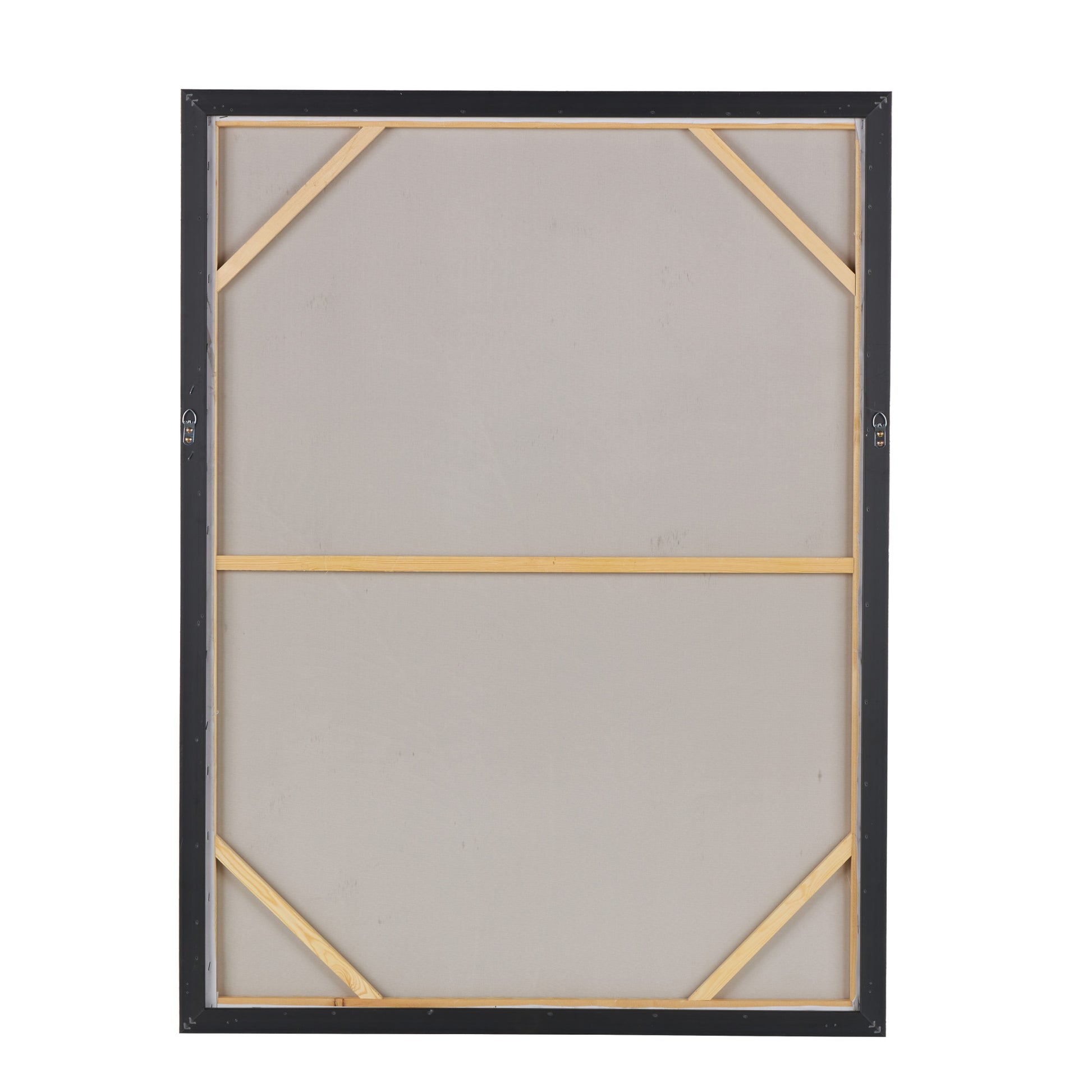 CosmoLiving by Cosmopolitan Leaf Gold Canvas Living Room Framed Wall Art with Silver Frame