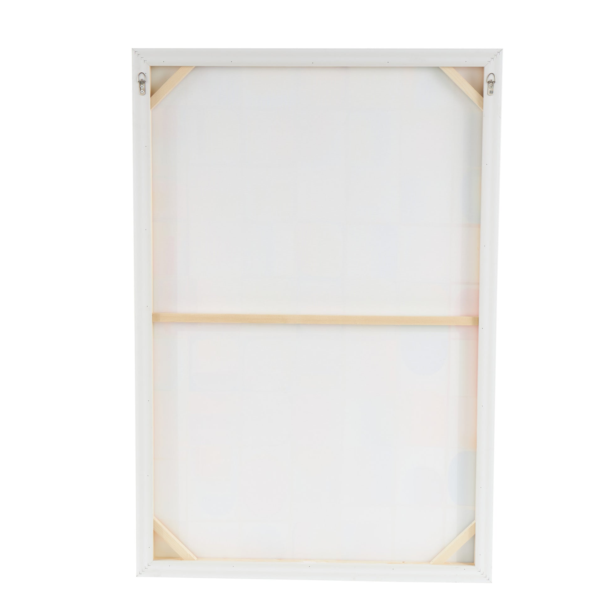 Geometric Multi Colored Canvas Ombre Square Pop Art Living Room Framed Wall Art with White Frame