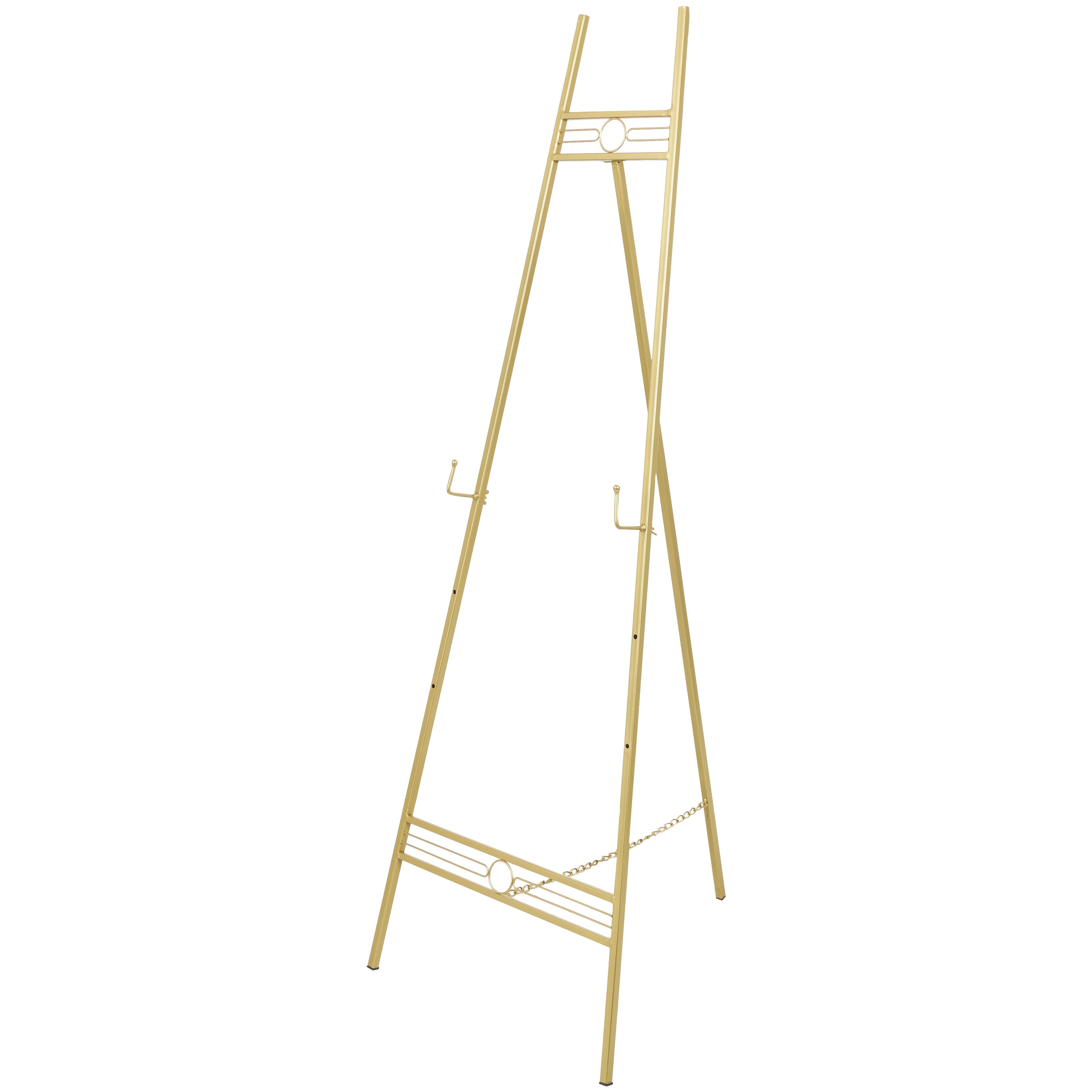 Geometric Metal 3 Tier Display Easel with Chain Support