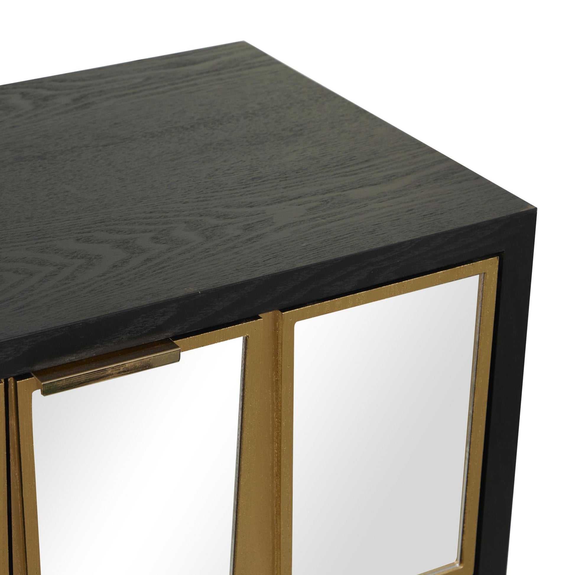Wooden 3 Door Room Cabinet with Mirrored Front