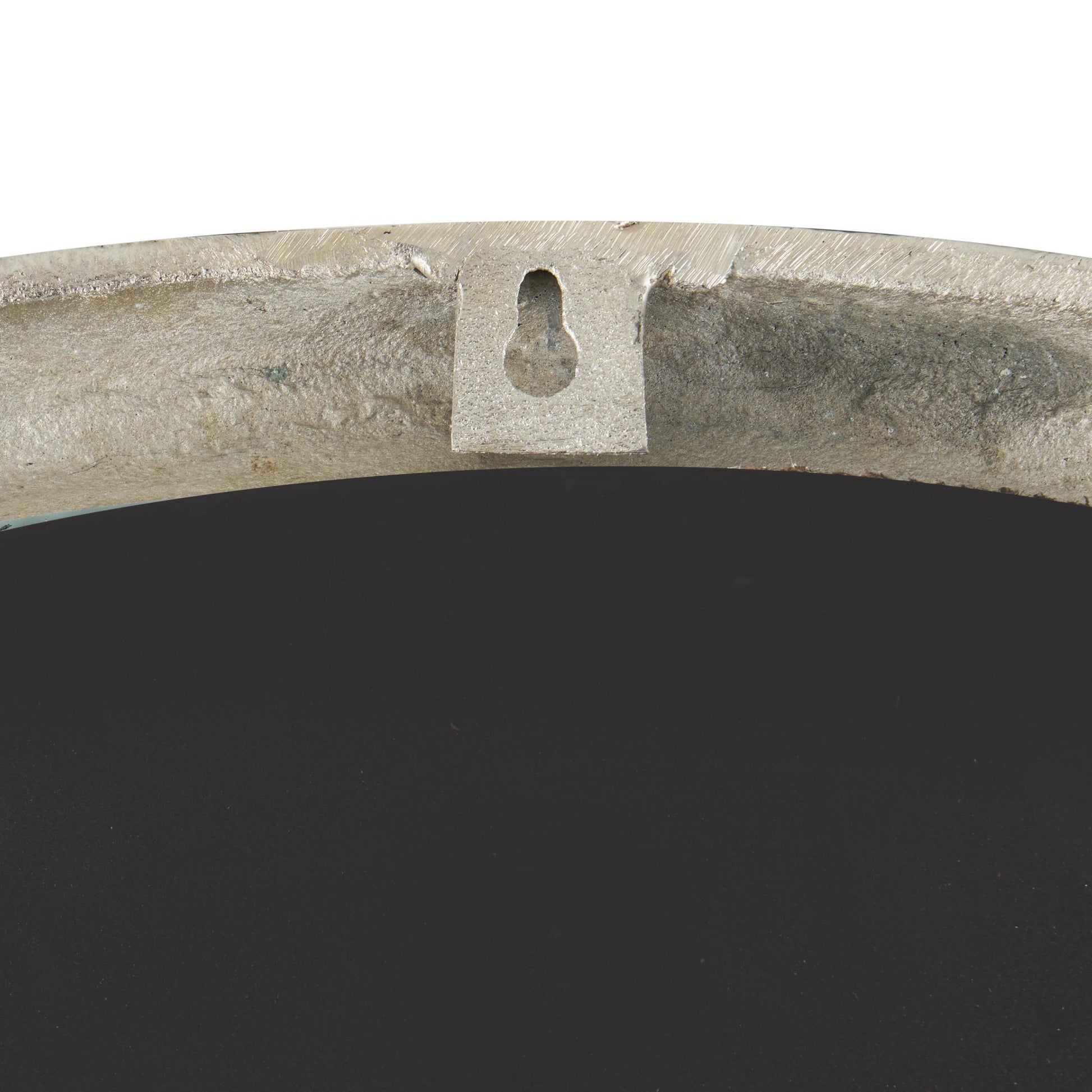 Abstract Aluminum Metal Drip Room Wall Mirror with Melting Designed Frame