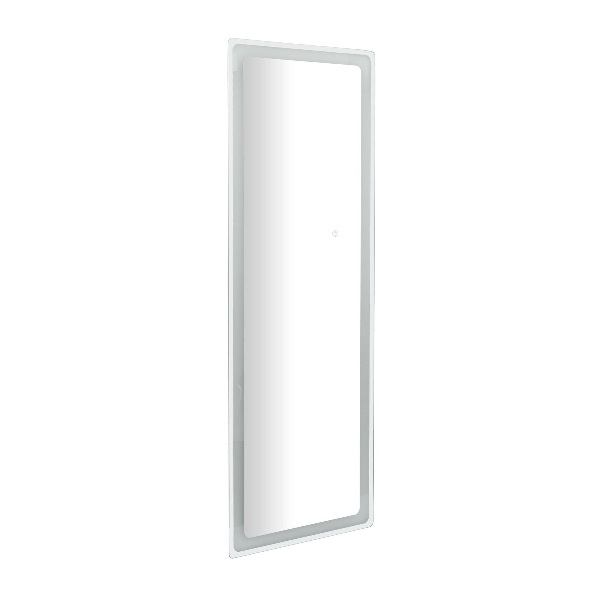 Silver Glass Room LED Mirror