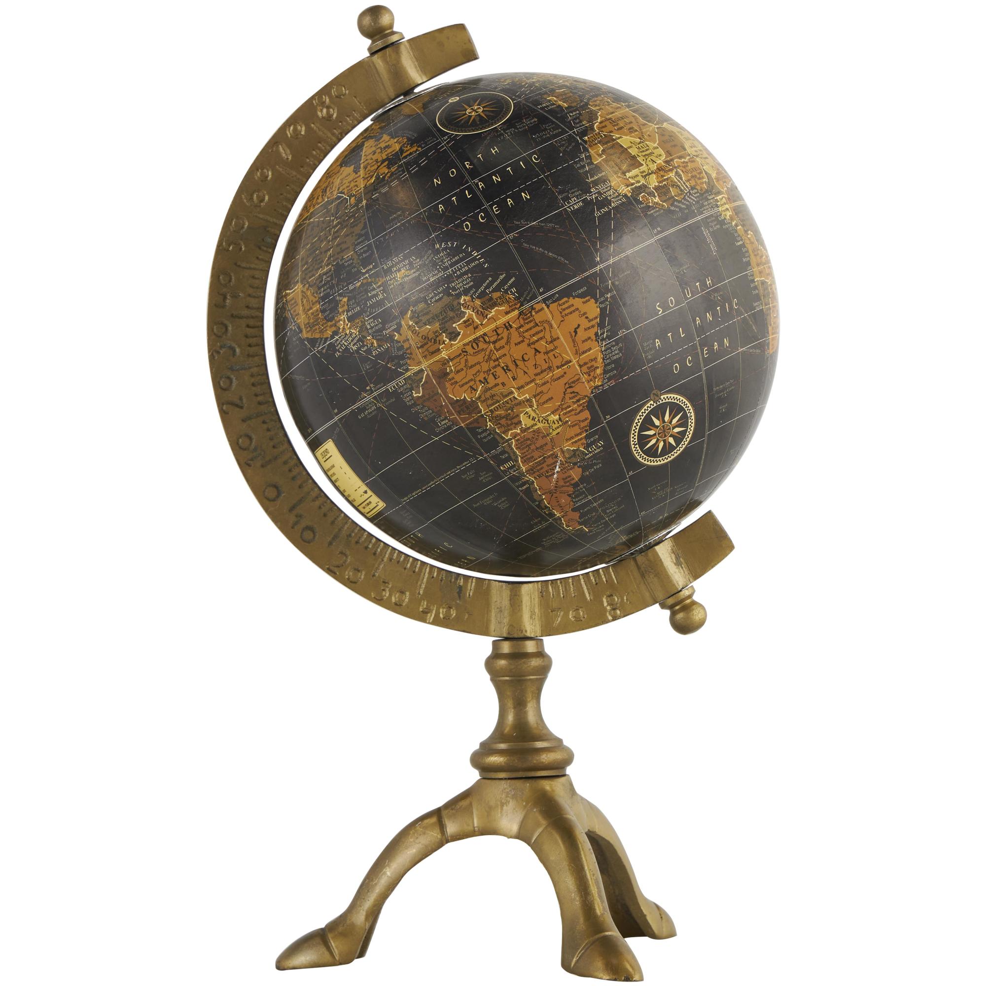 Aluminum Metal Educational/Geographic Earth Globe