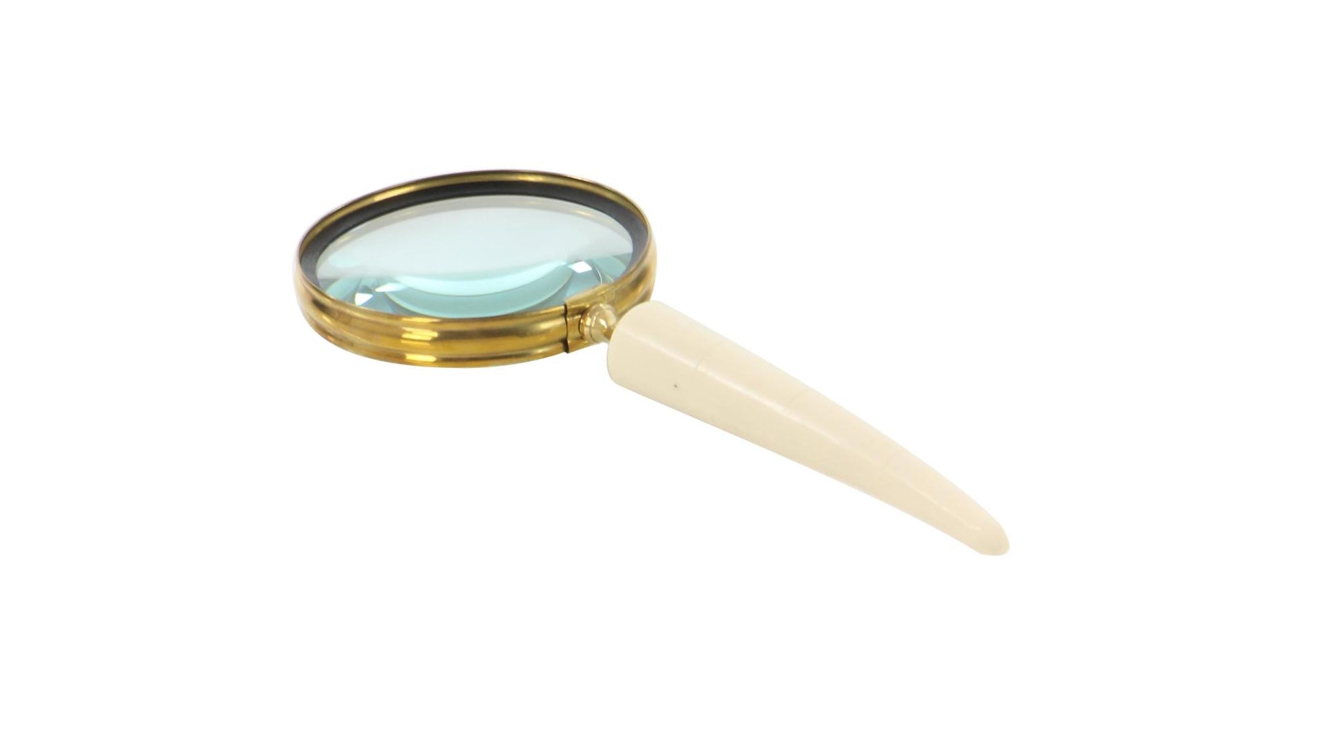 CosmoLiving by Cosmopolitan Set of 3 Black Metal Decorative Magnifying Glass with Bone Handles