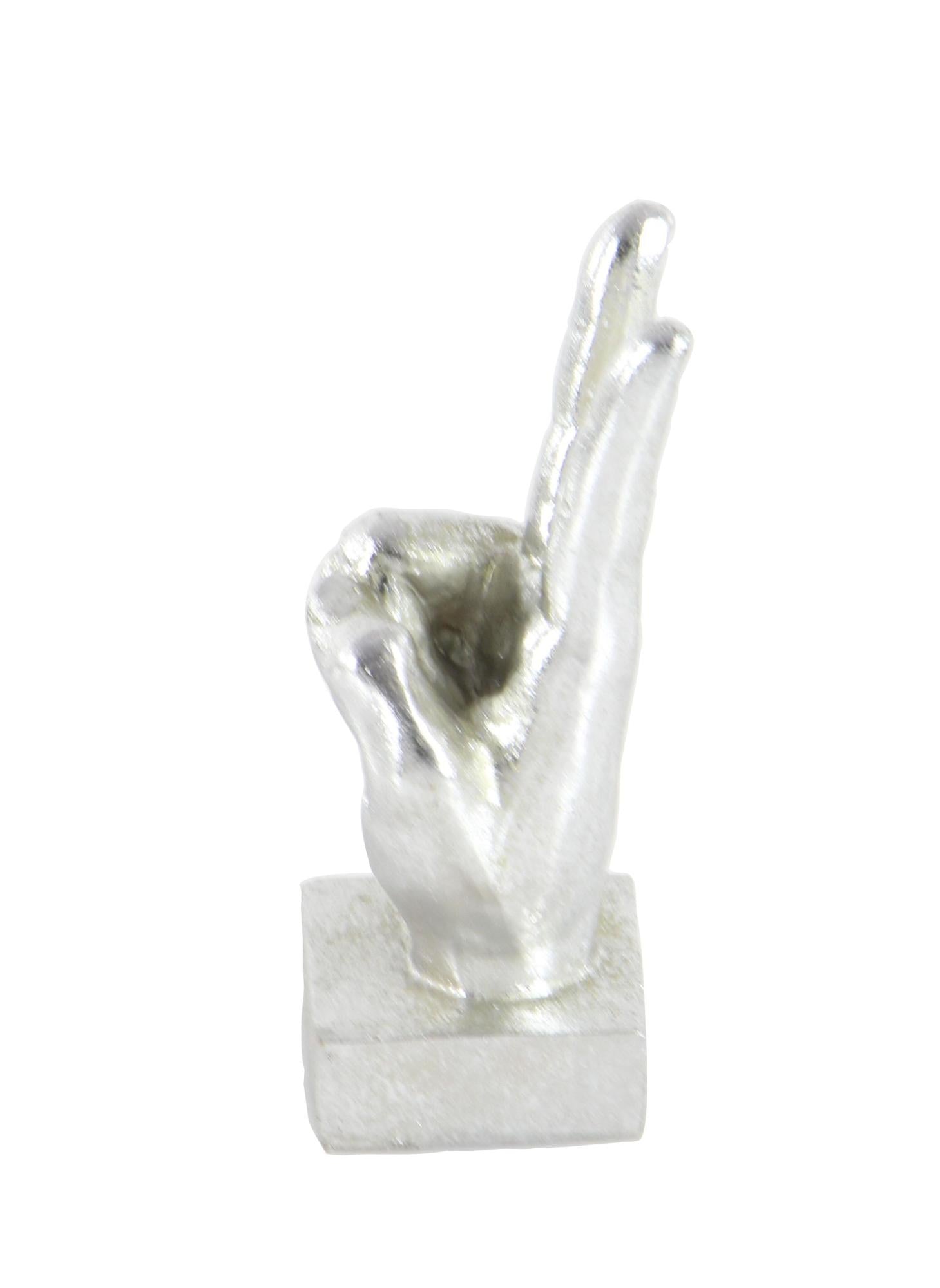 CosmoLiving by Cosmopolitan Set of 3 Hands Polystone Decorative Sculpture