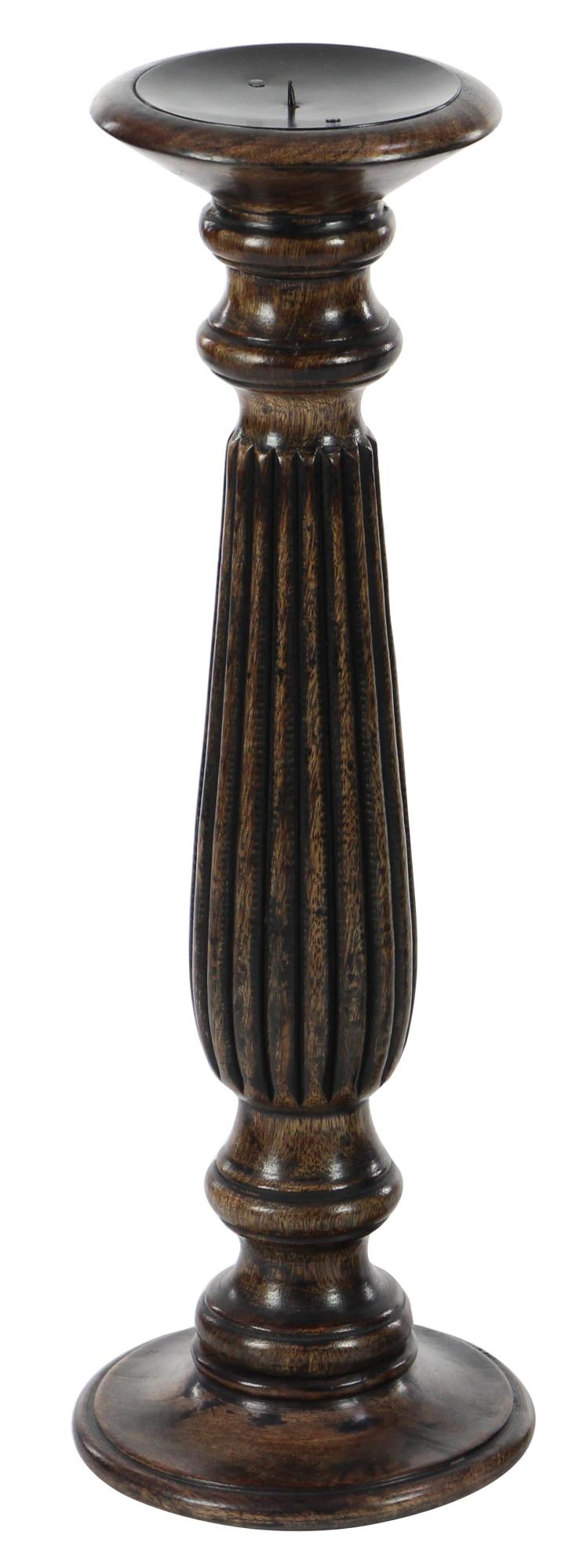 Set of 3 Mango Wood Decorative Candle Holder