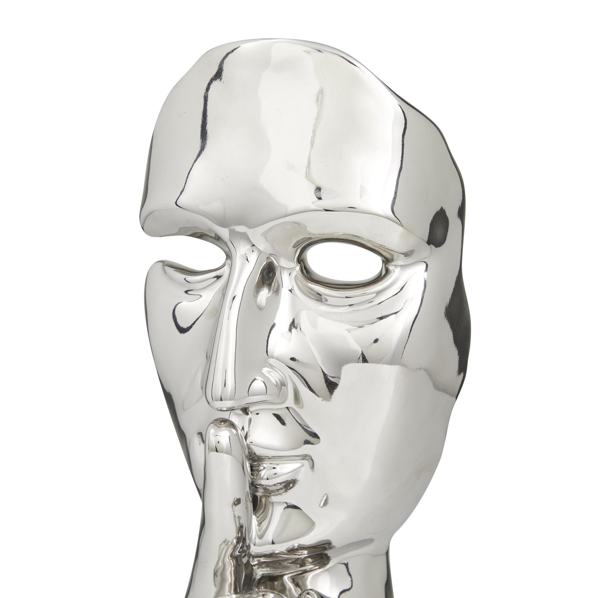 Mask Porcelain Ceramic Quiet Gesture Decorative Sculpture