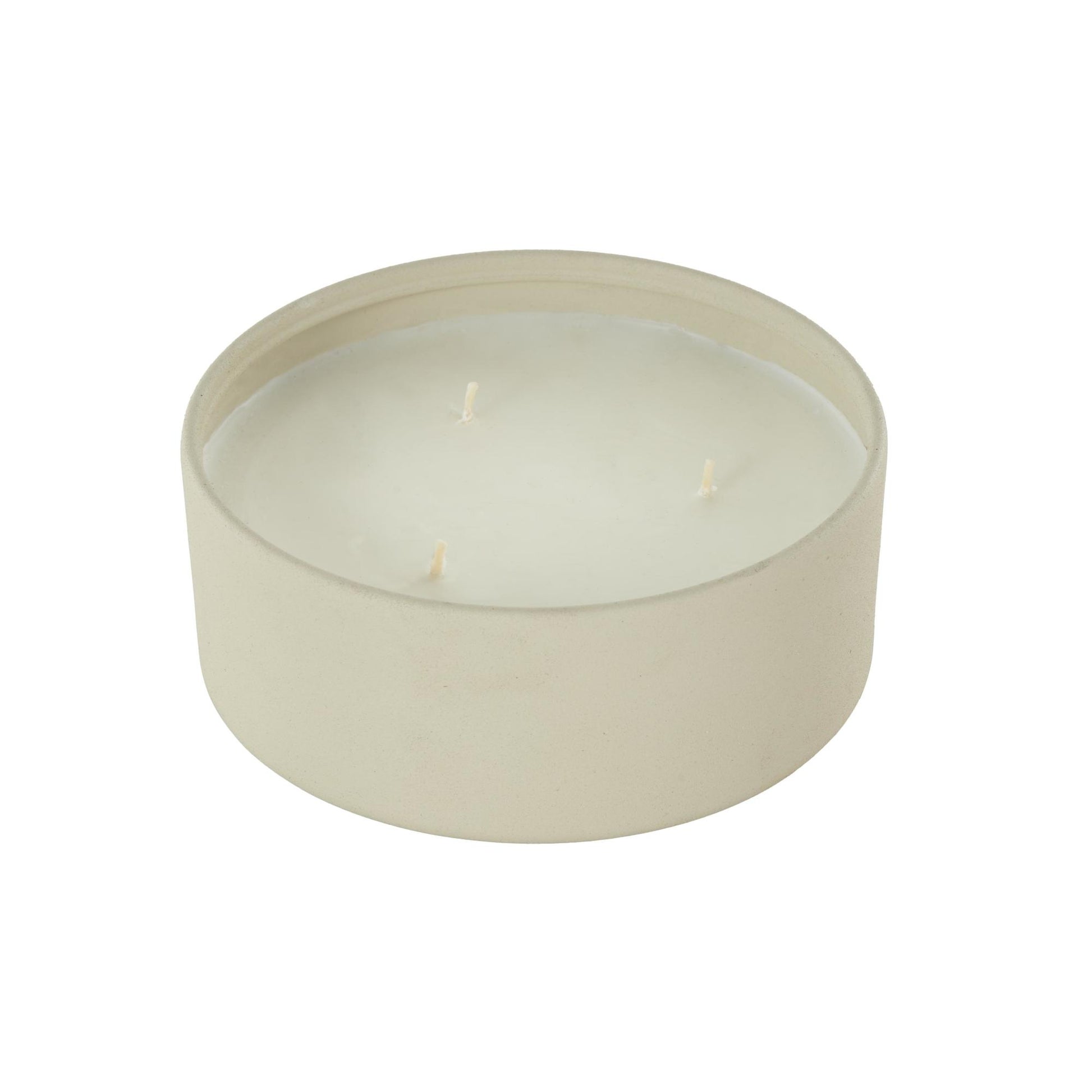 Metal Tangerine Splash Scented Textured 22oz 3 Wick Decorative Candle with White Wax