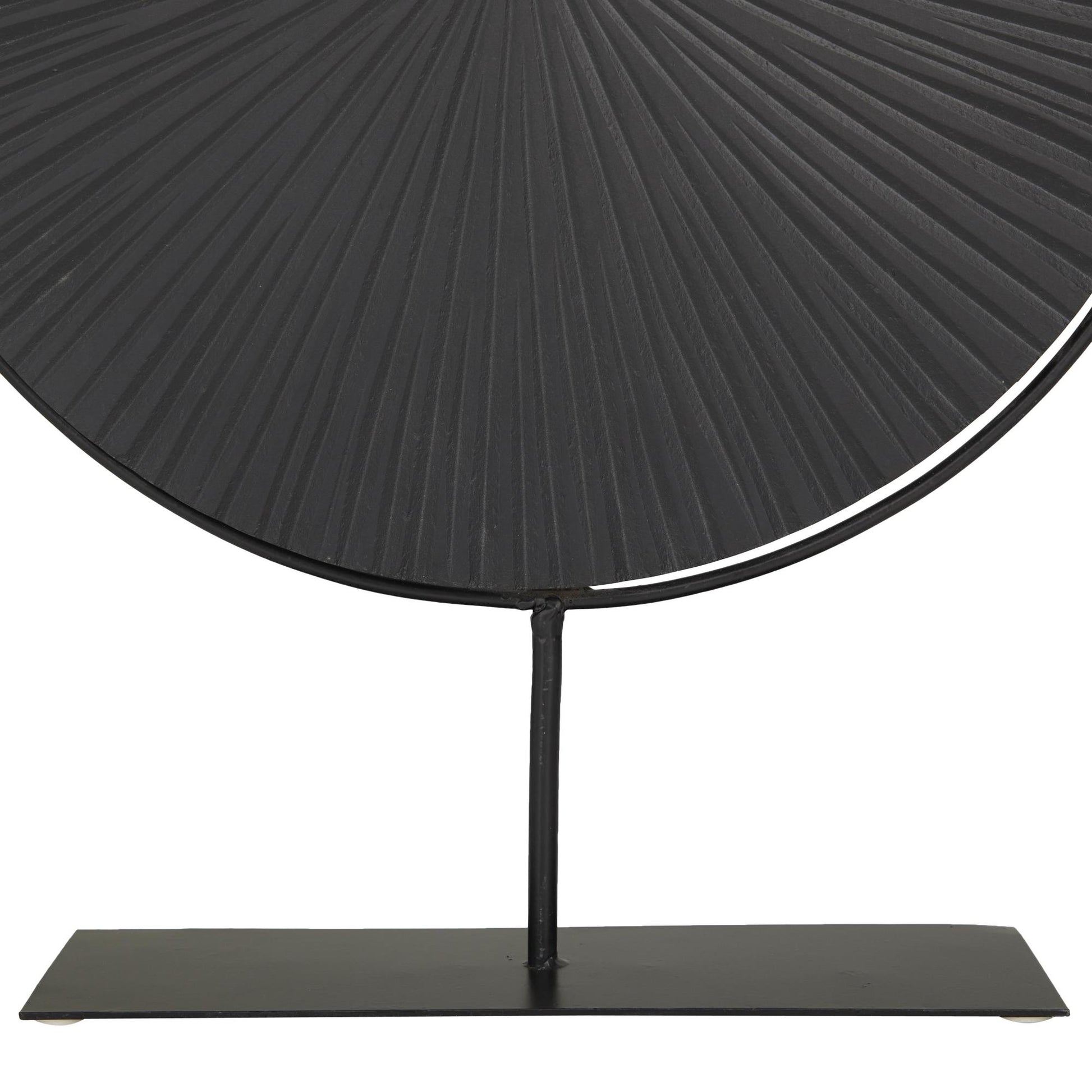 CosmoLiving by Cosmopolitan Starburst Metal Carved Decorative Sculpture with Stand