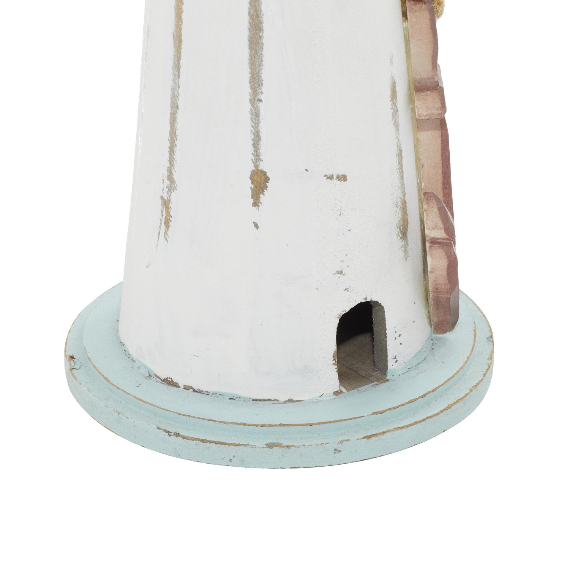 Light House White Wood Decorative Sculpture