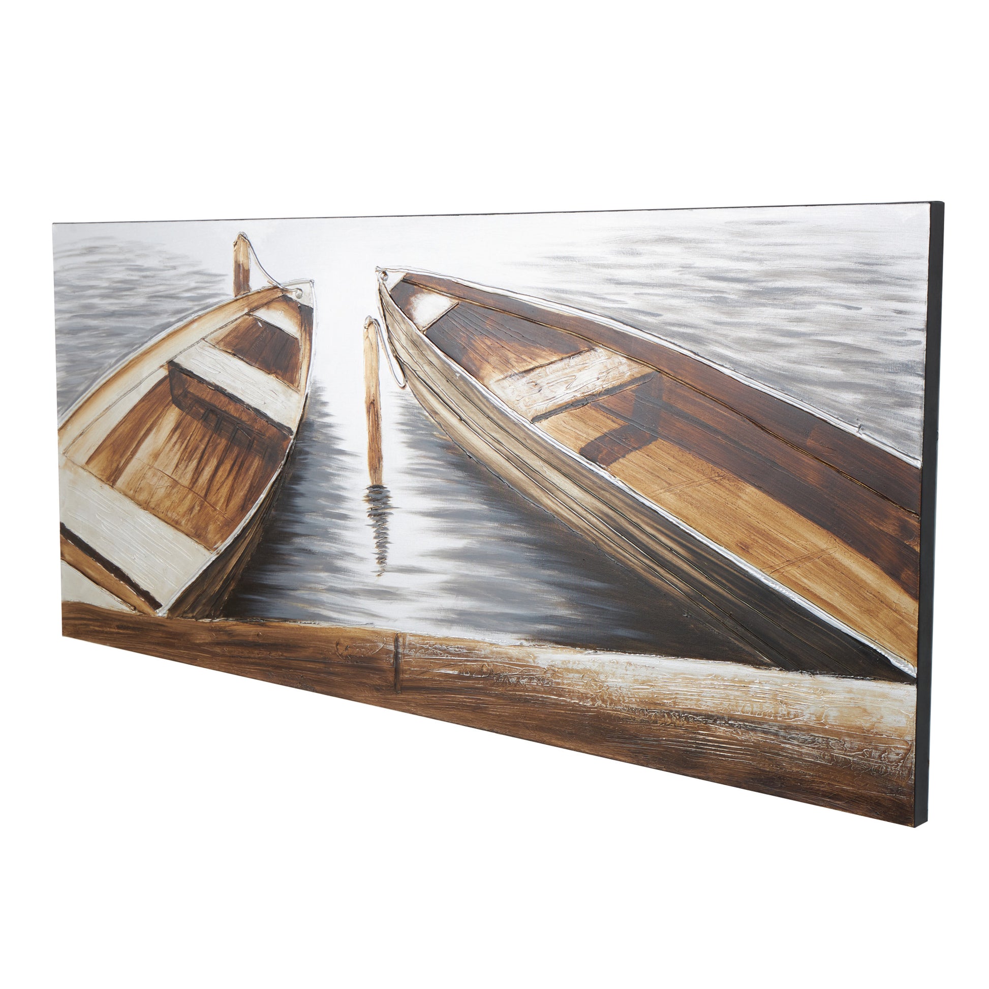 Sail Boat Brown Canvas Decorative Wall Art