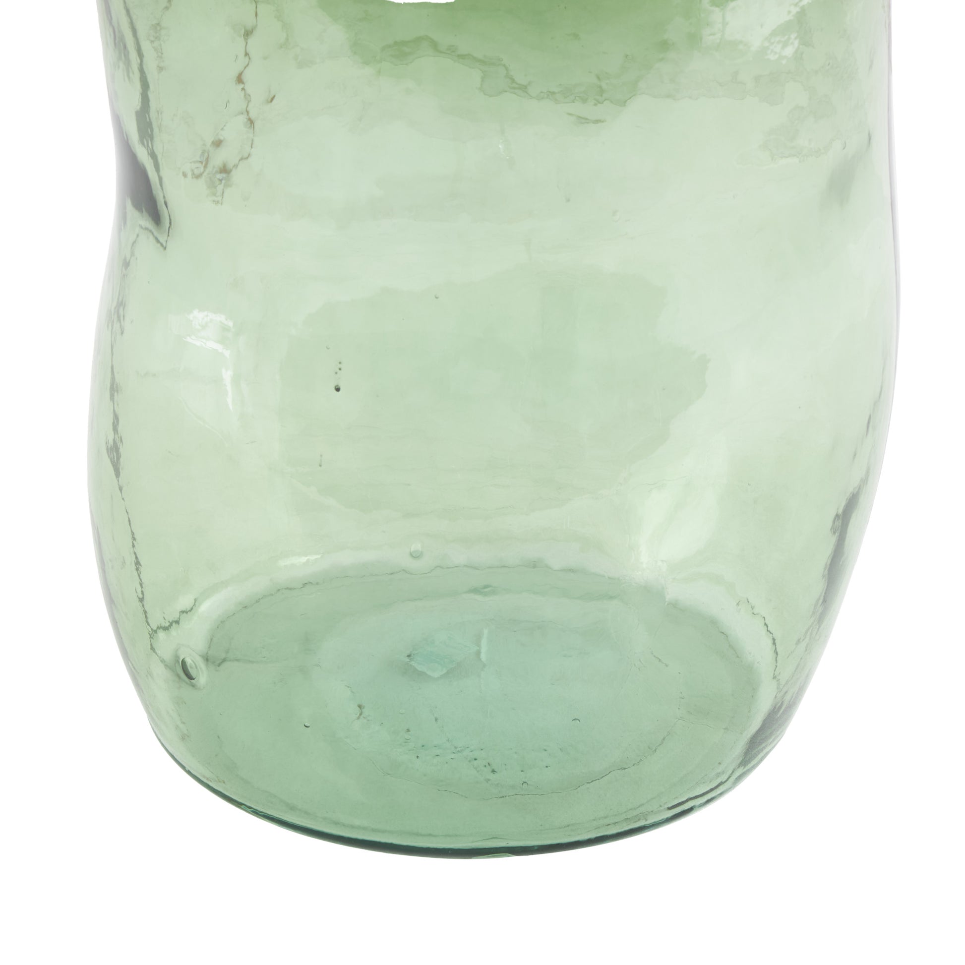 Abstract Recycled Glass Handmade Spanish Bottleneck Decorative Vase
