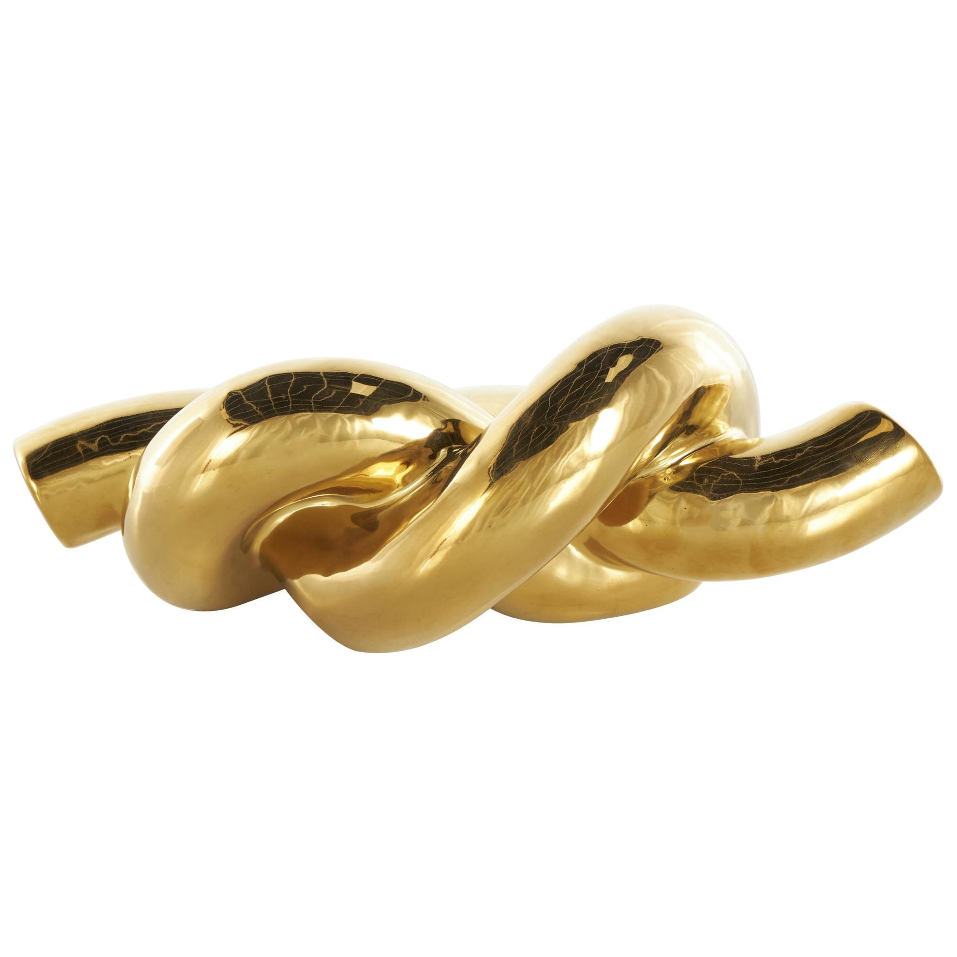 Knot Gold Ceramic Decorative Sculpture
