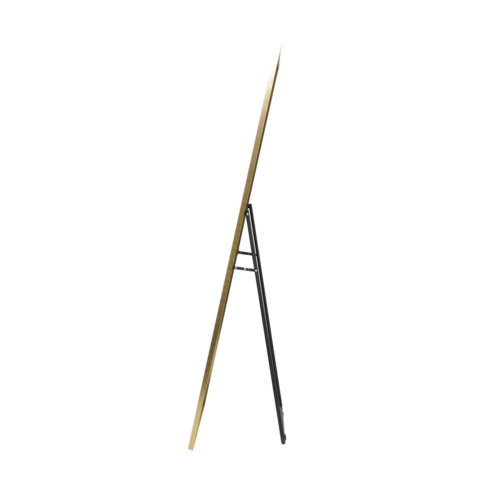 CosmoLiving by Cosmopolitan Gold Metal Room Floor Mirror with Stand