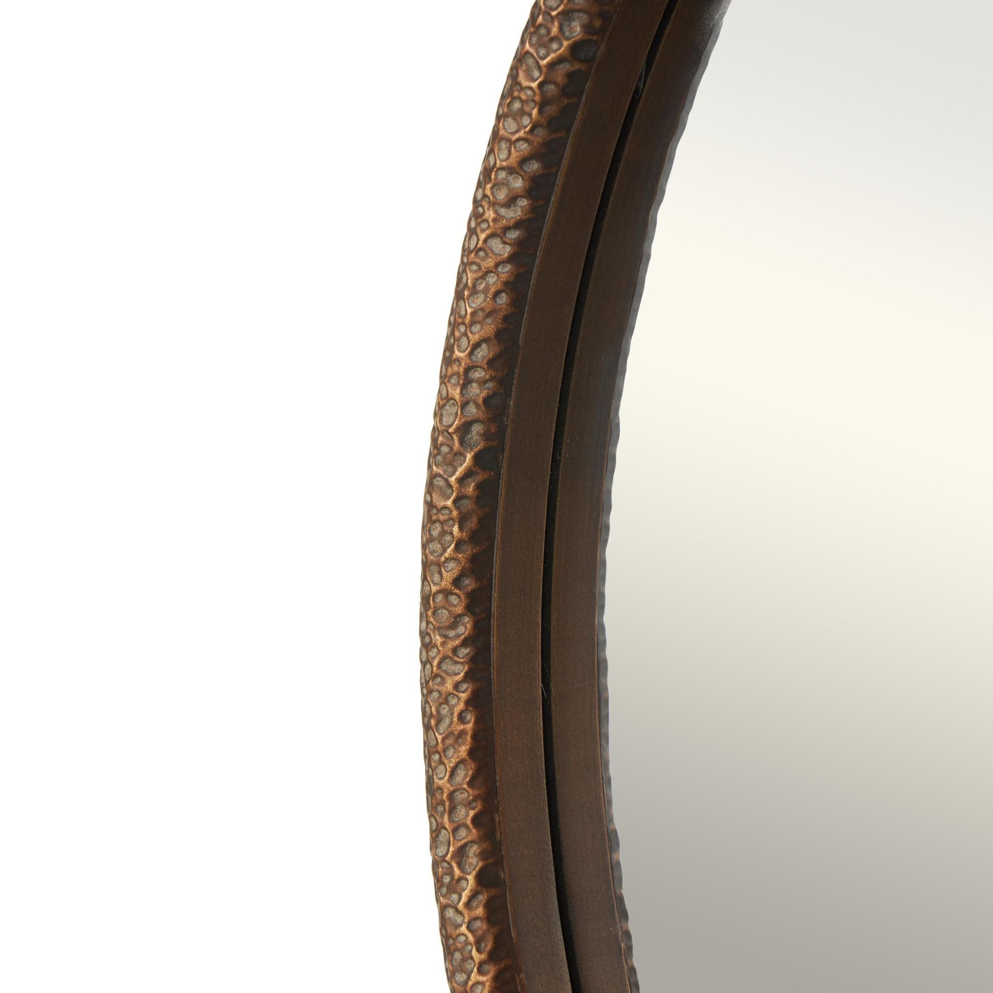 Metal Room Wall Mirror with Gold Inner Frame