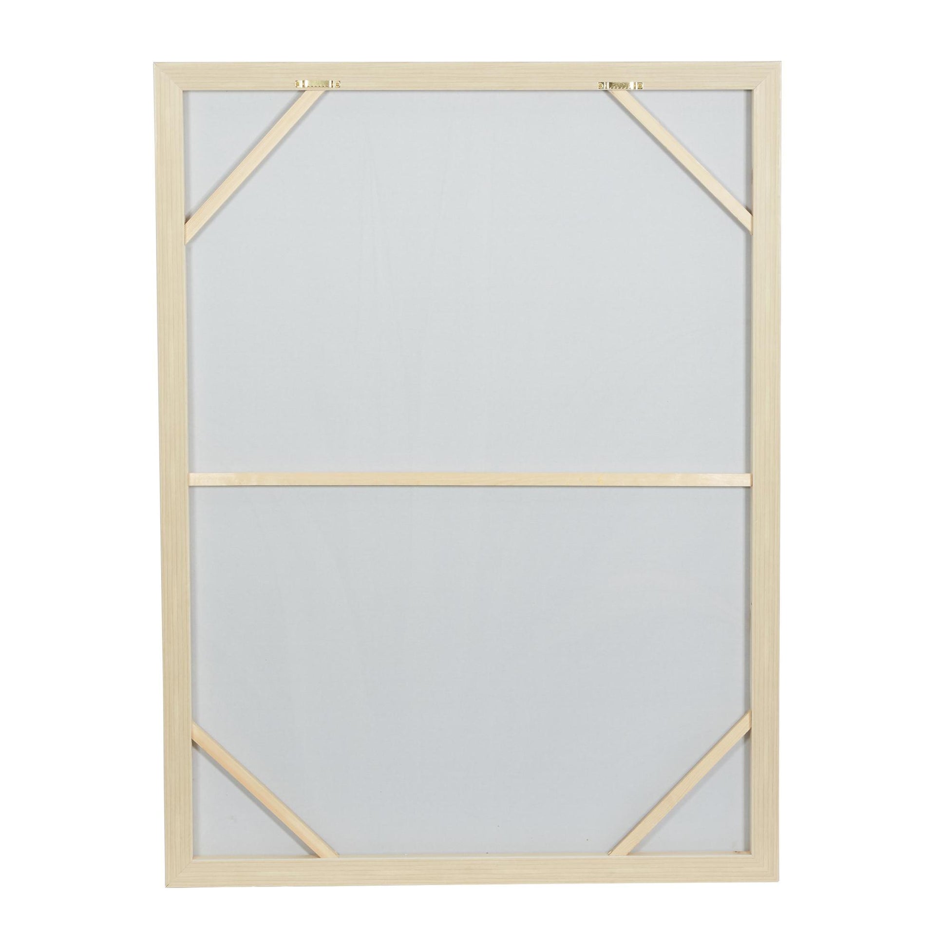 Leaf Green Canvas Agave Living Room Framed Wall Art with Beige Frame